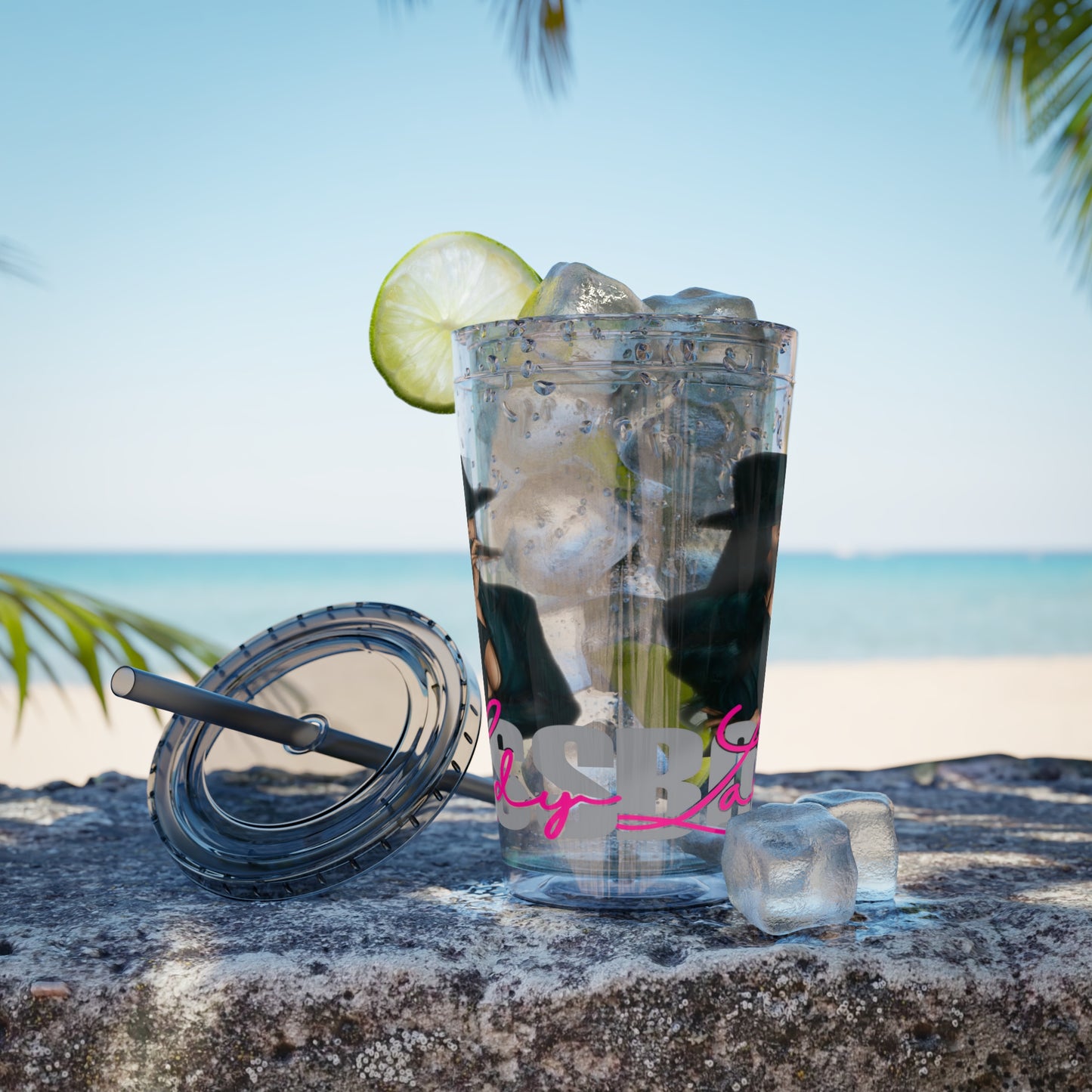 Sunsplash Tumbler with Straw, 16oz