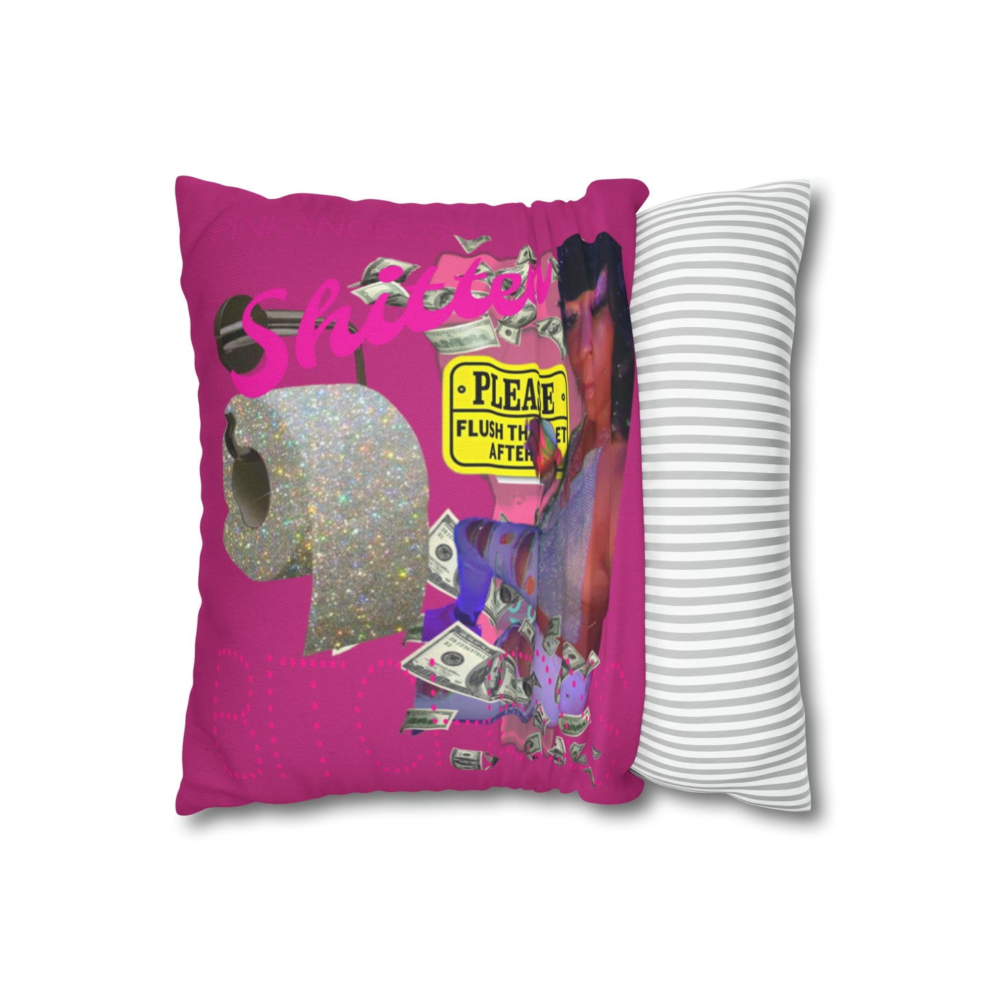 Spun Polyester Square Pillow Case