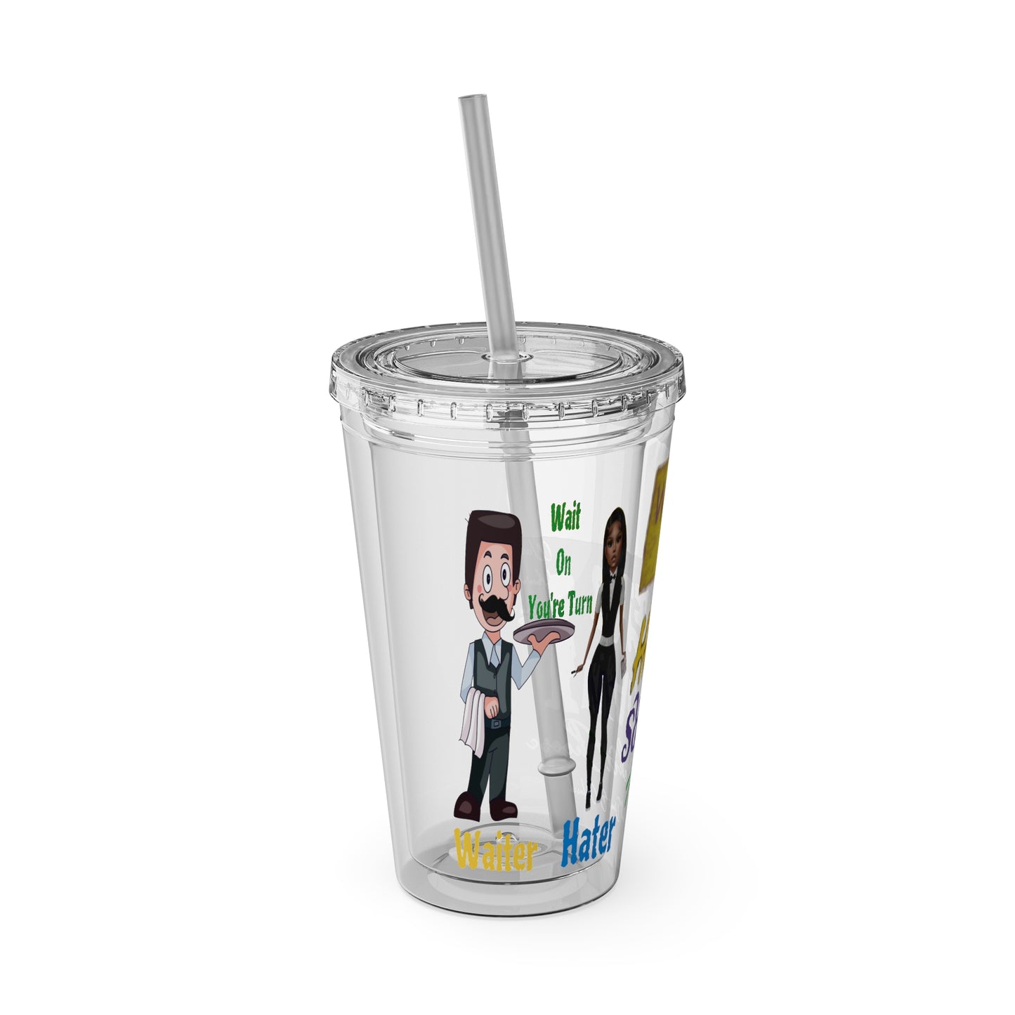 Sunsplash Tumbler with Straw, 16oz
