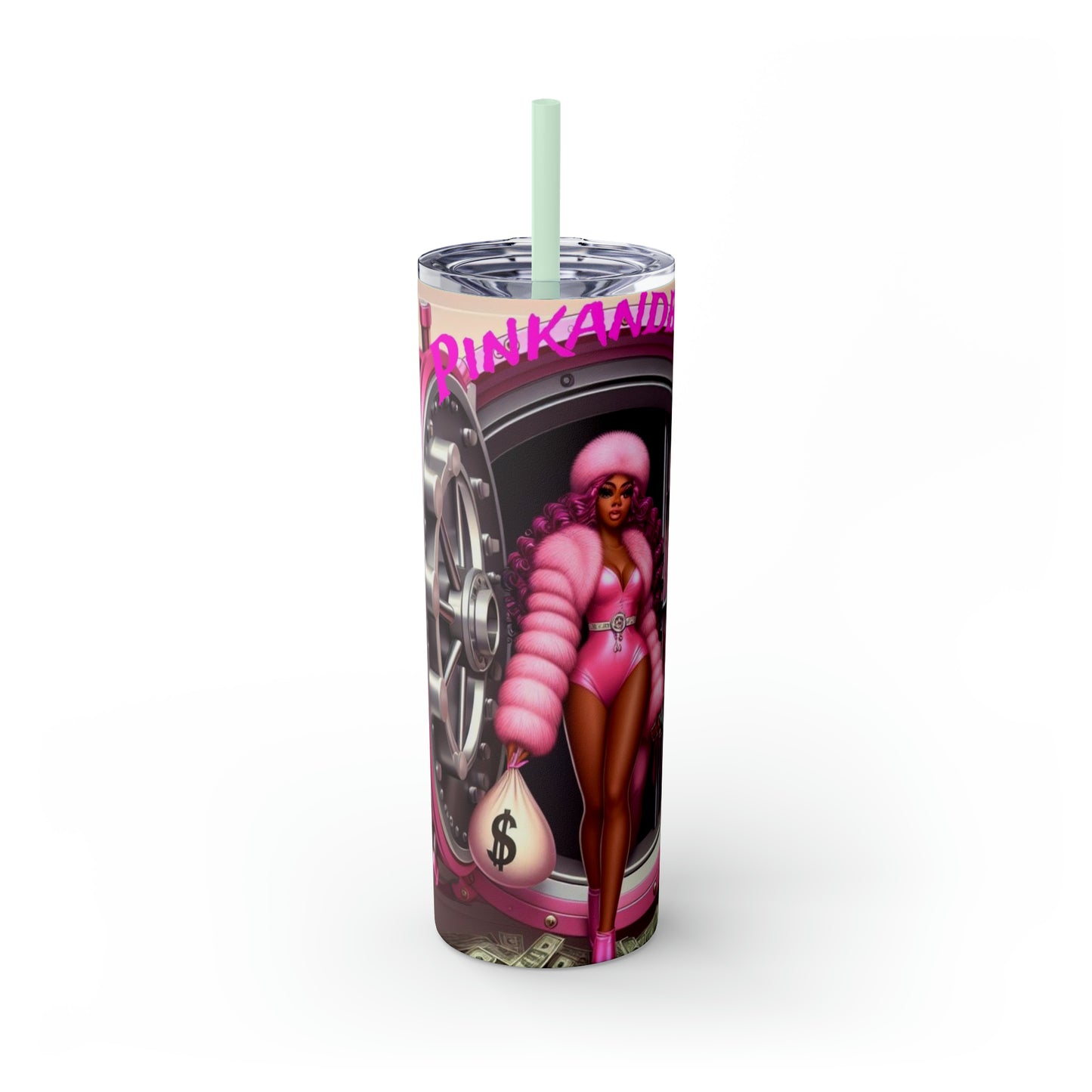 Skinny Tumbler with Straw, 20oz