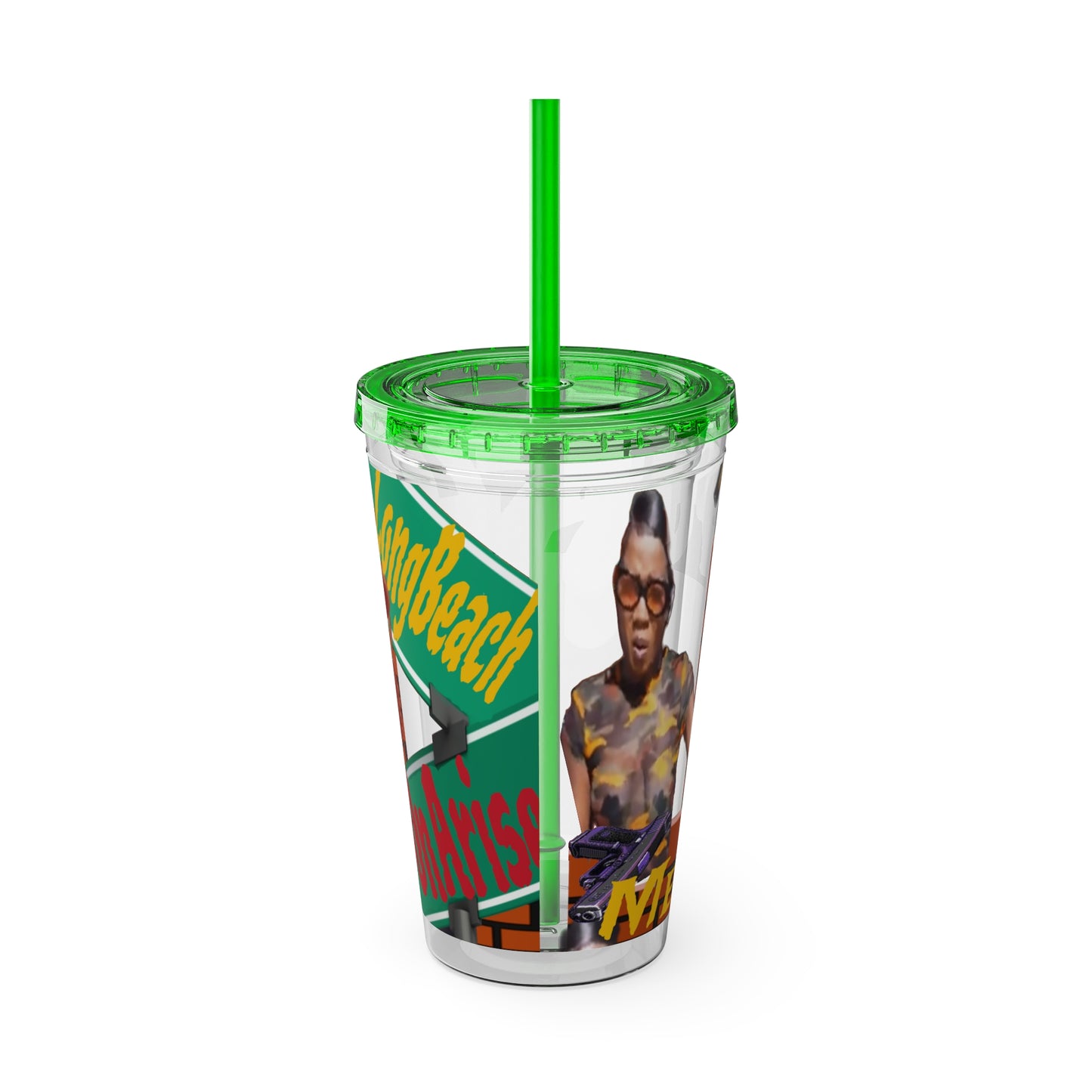 Sunsplash Tumbler with Straw, 16oz