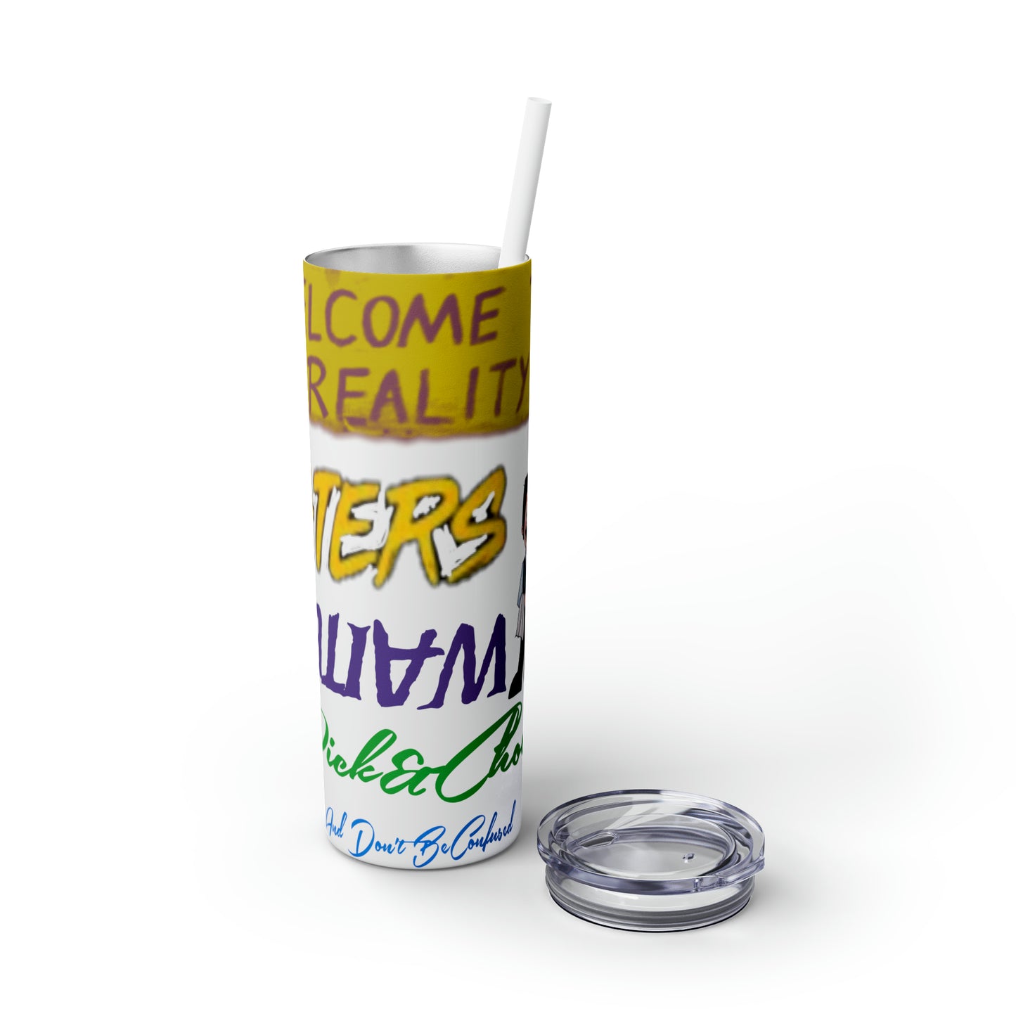 Skinny Tumbler with Straw, 20oz