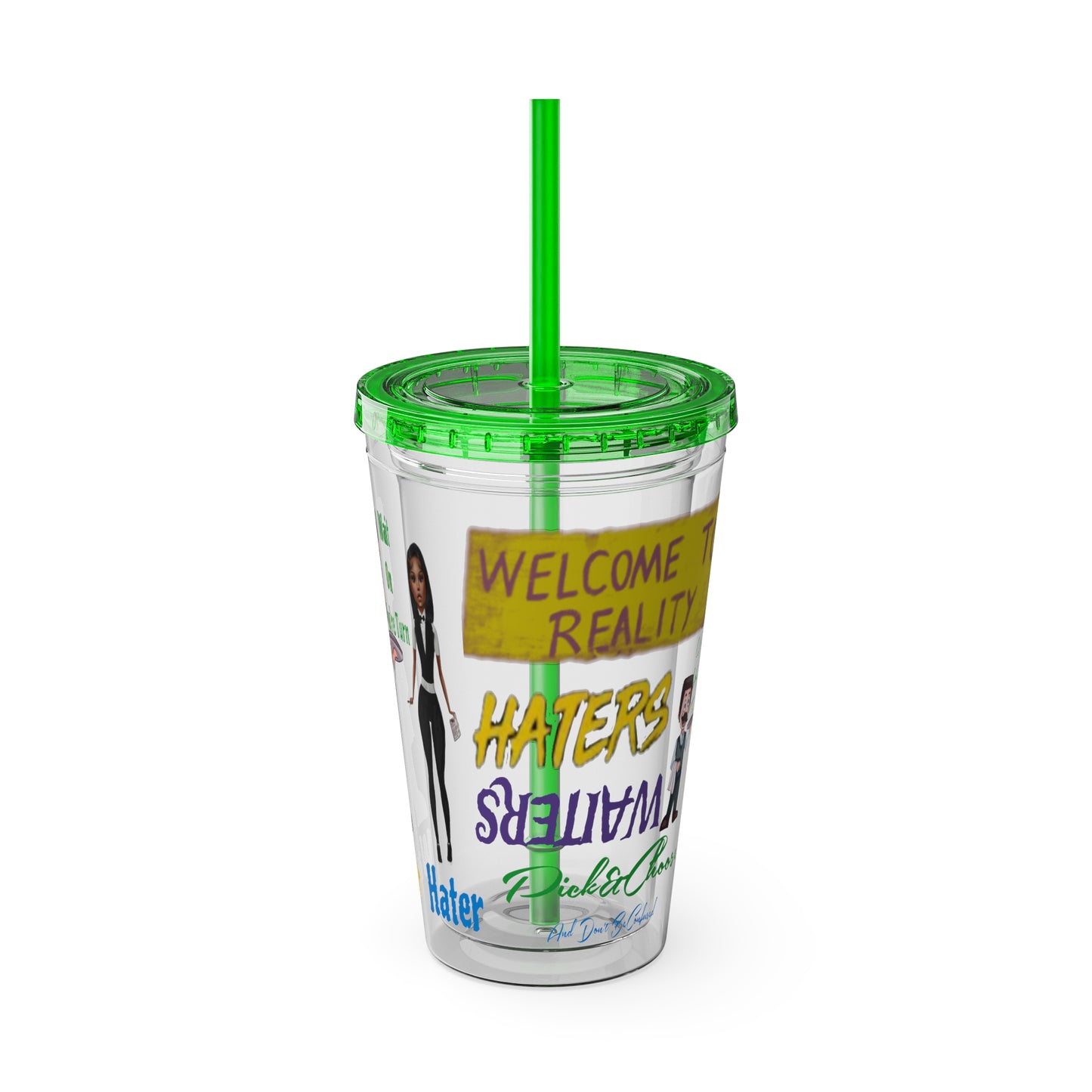 Sunsplash Tumbler with Straw, 16oz