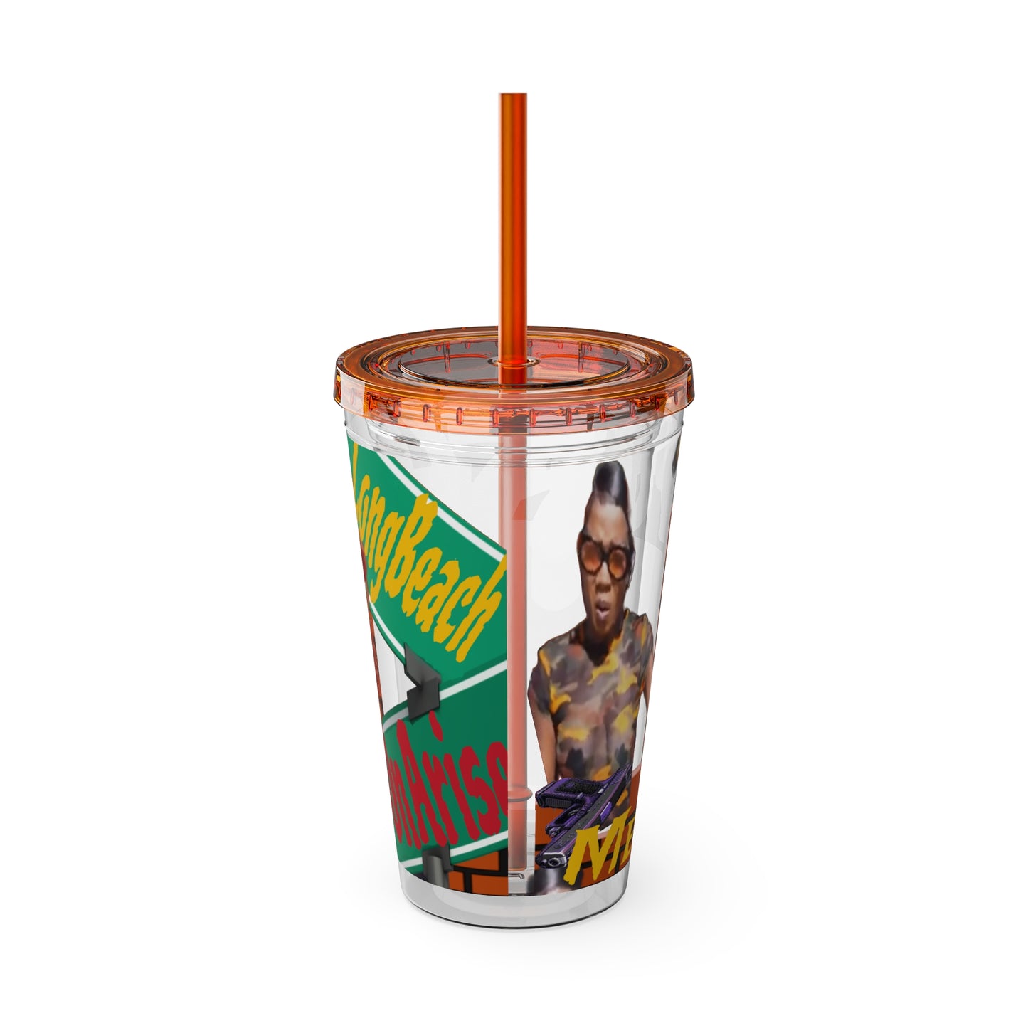 Sunsplash Tumbler with Straw, 16oz