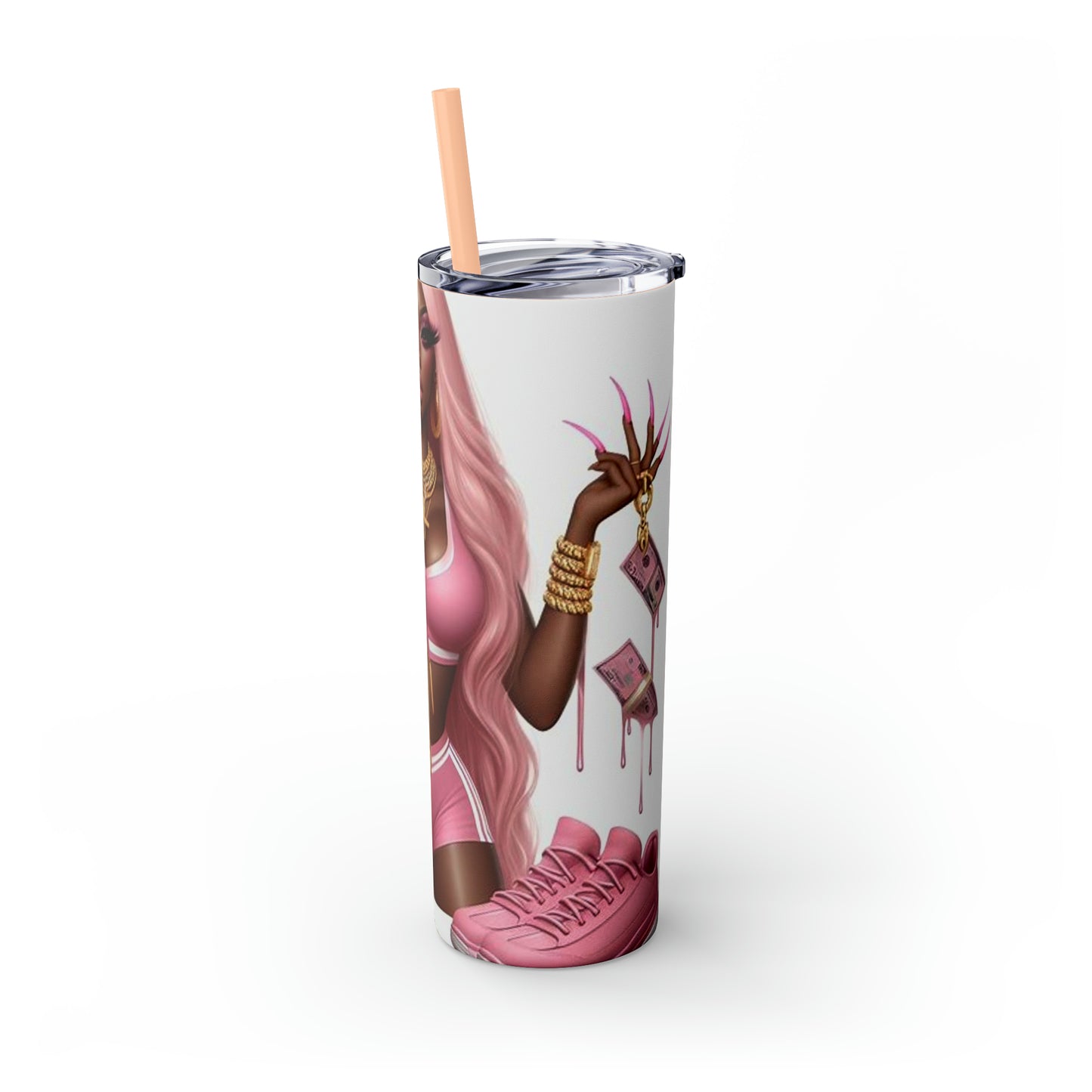 Skinny Tumbler with Straw, 20oz