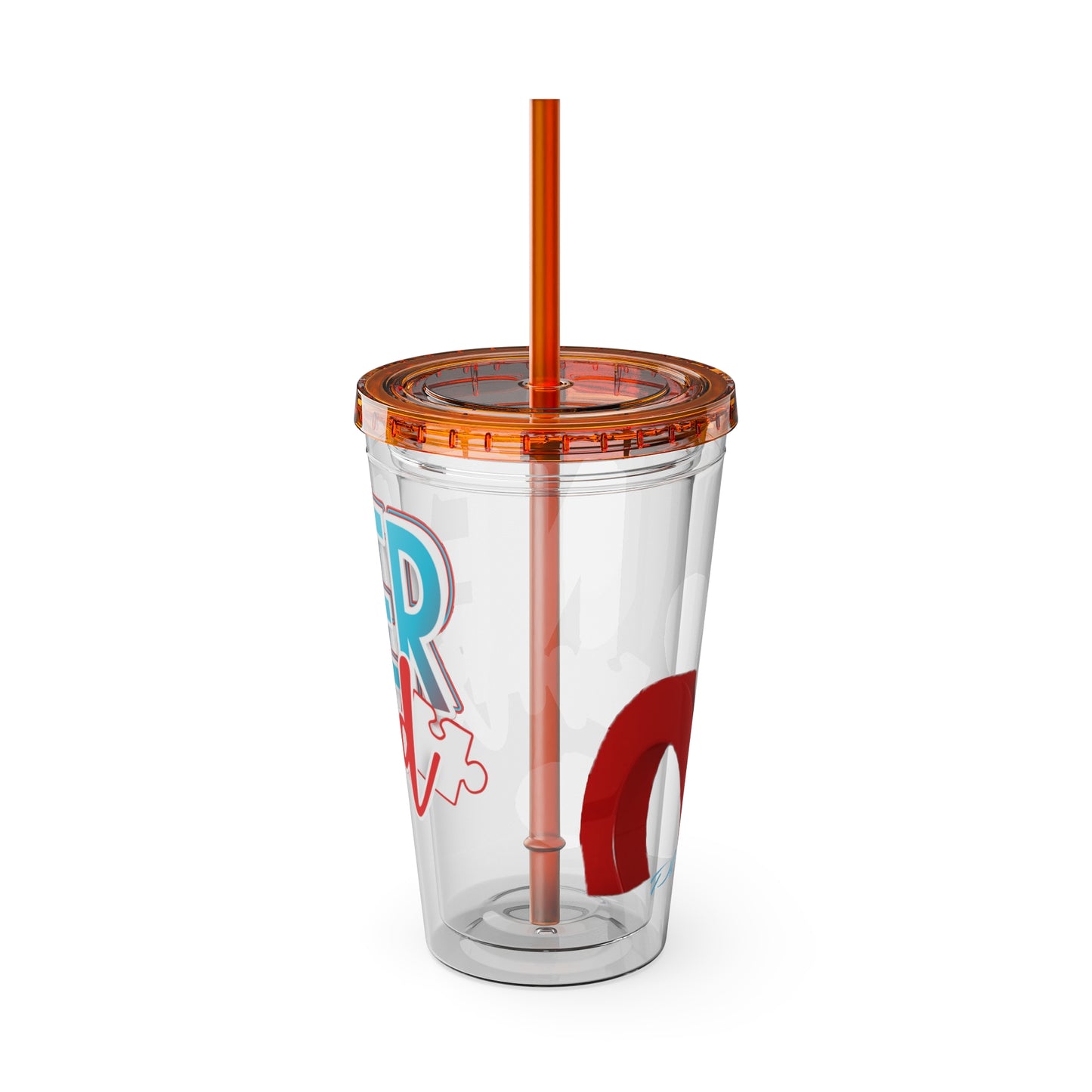 Sunsplash Tumbler with Straw, 16oz