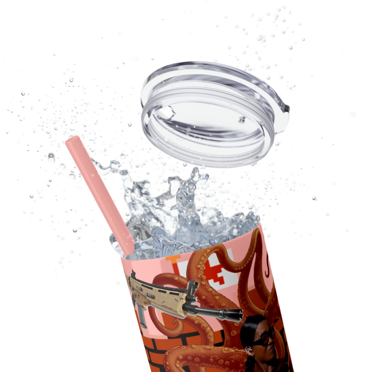 Skinny Tumbler with Straw, 20oz