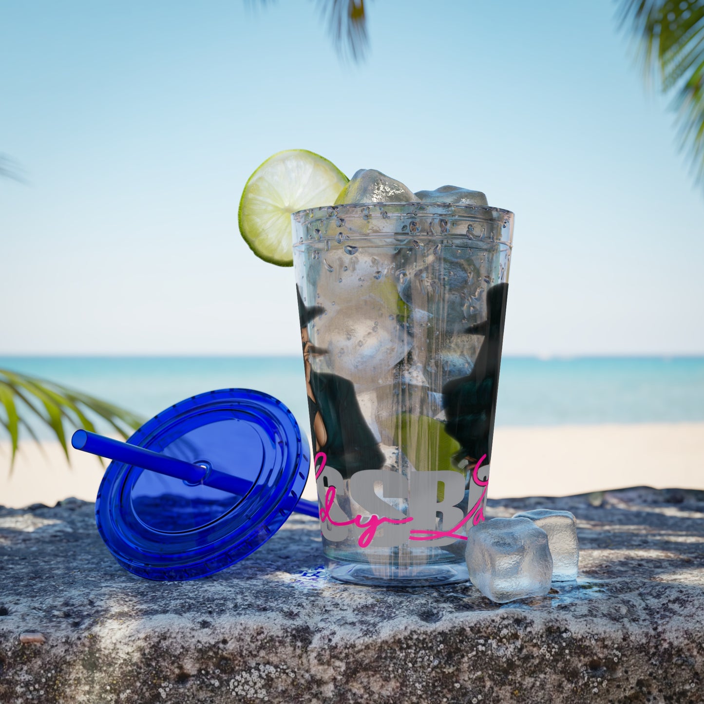 Sunsplash Tumbler with Straw, 16oz