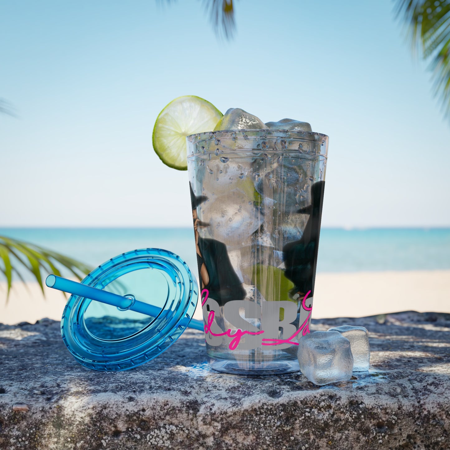 Sunsplash Tumbler with Straw, 16oz