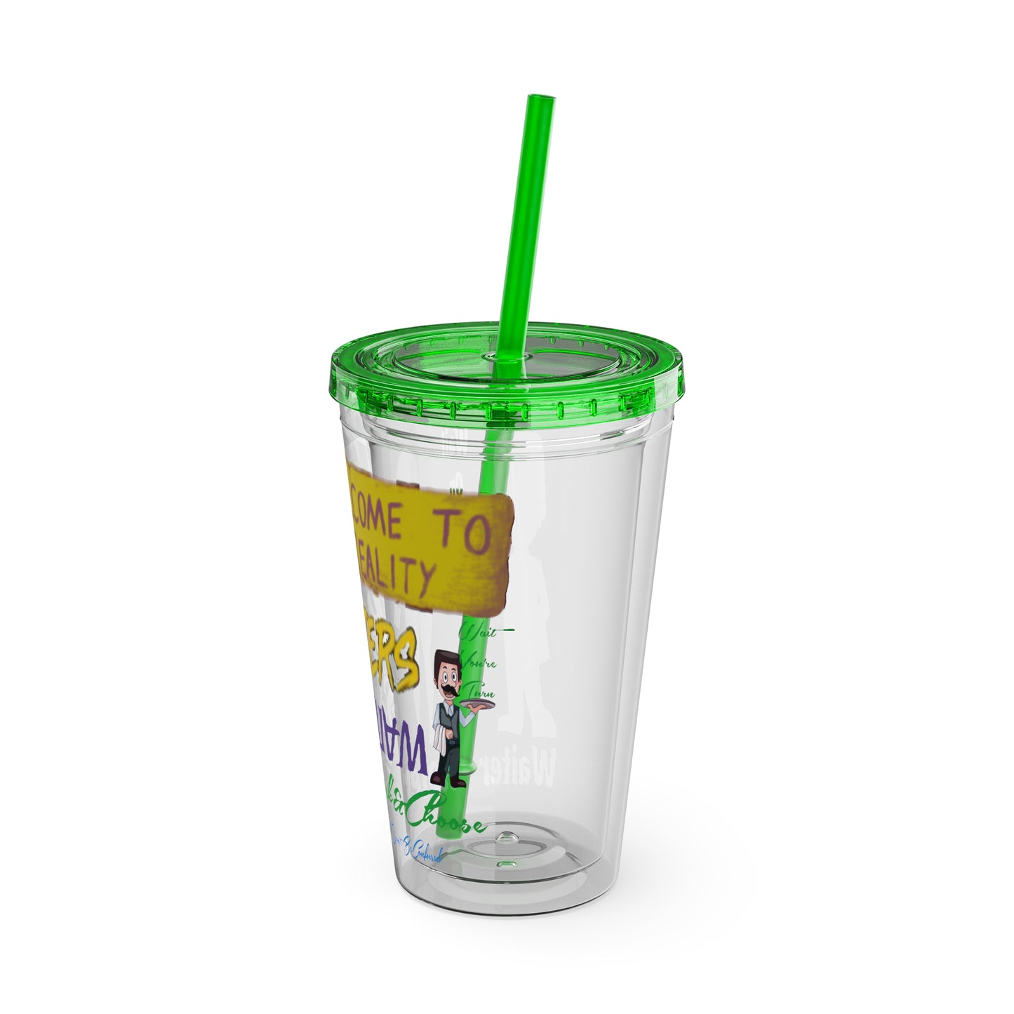 Sunsplash Tumbler with Straw, 16oz