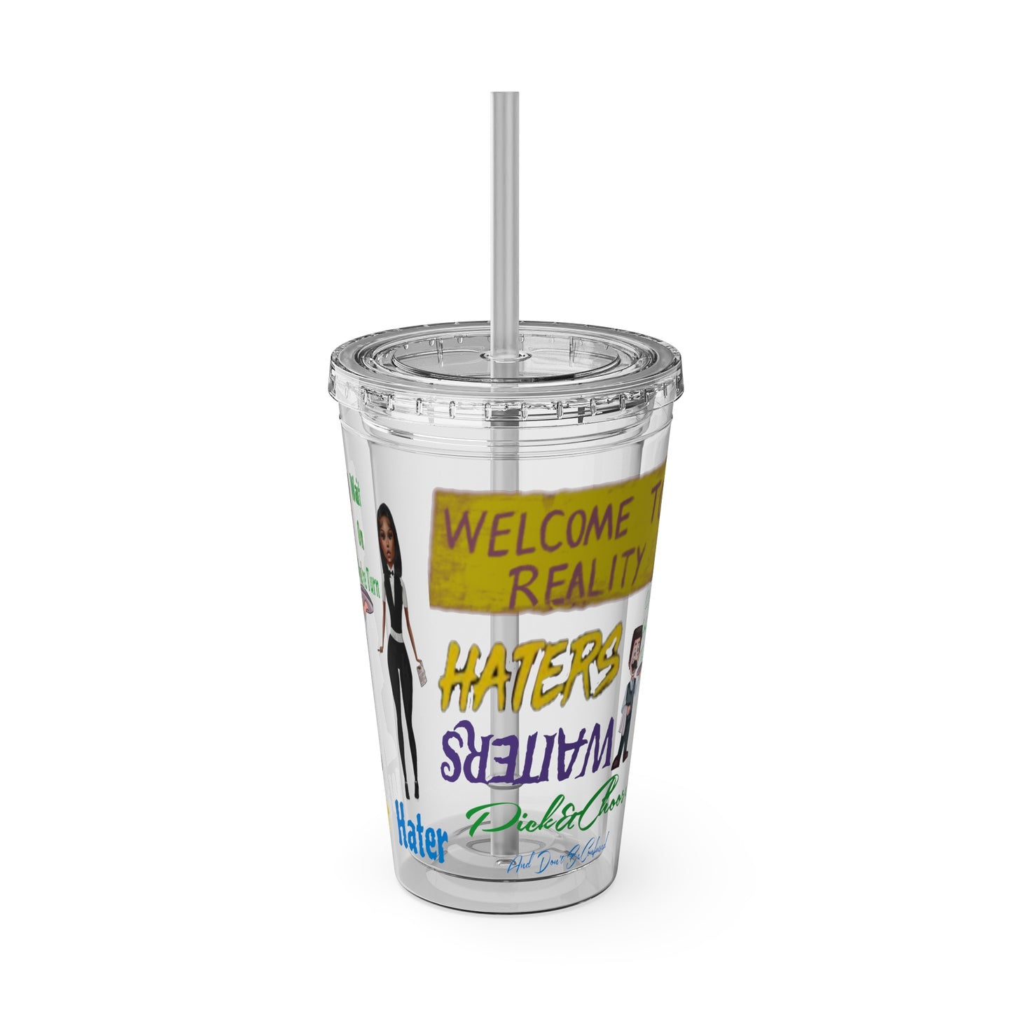 Sunsplash Tumbler with Straw, 16oz