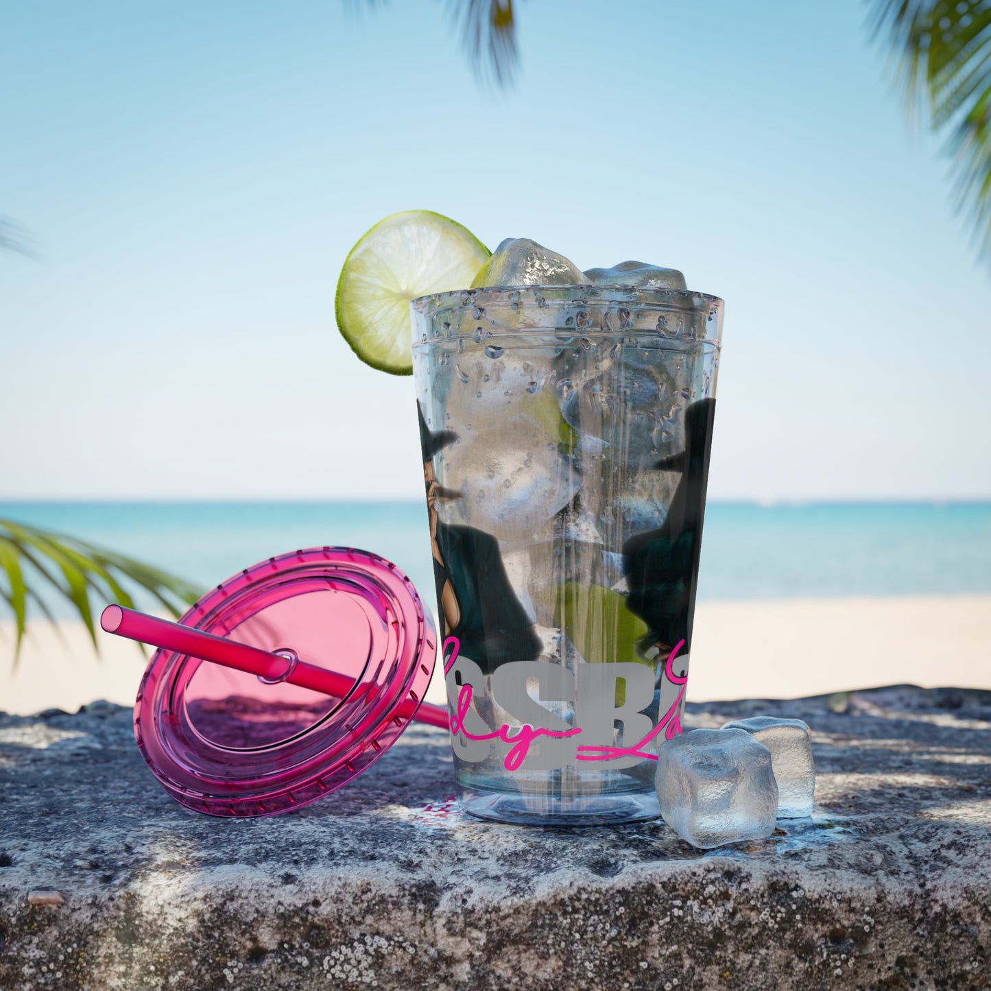 Sunsplash Tumbler with Straw, 16oz