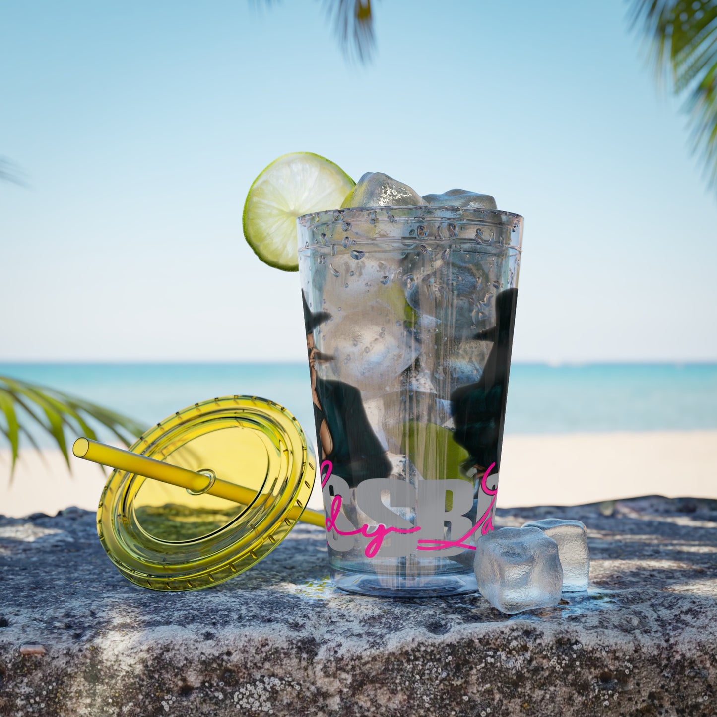 Sunsplash Tumbler with Straw, 16oz