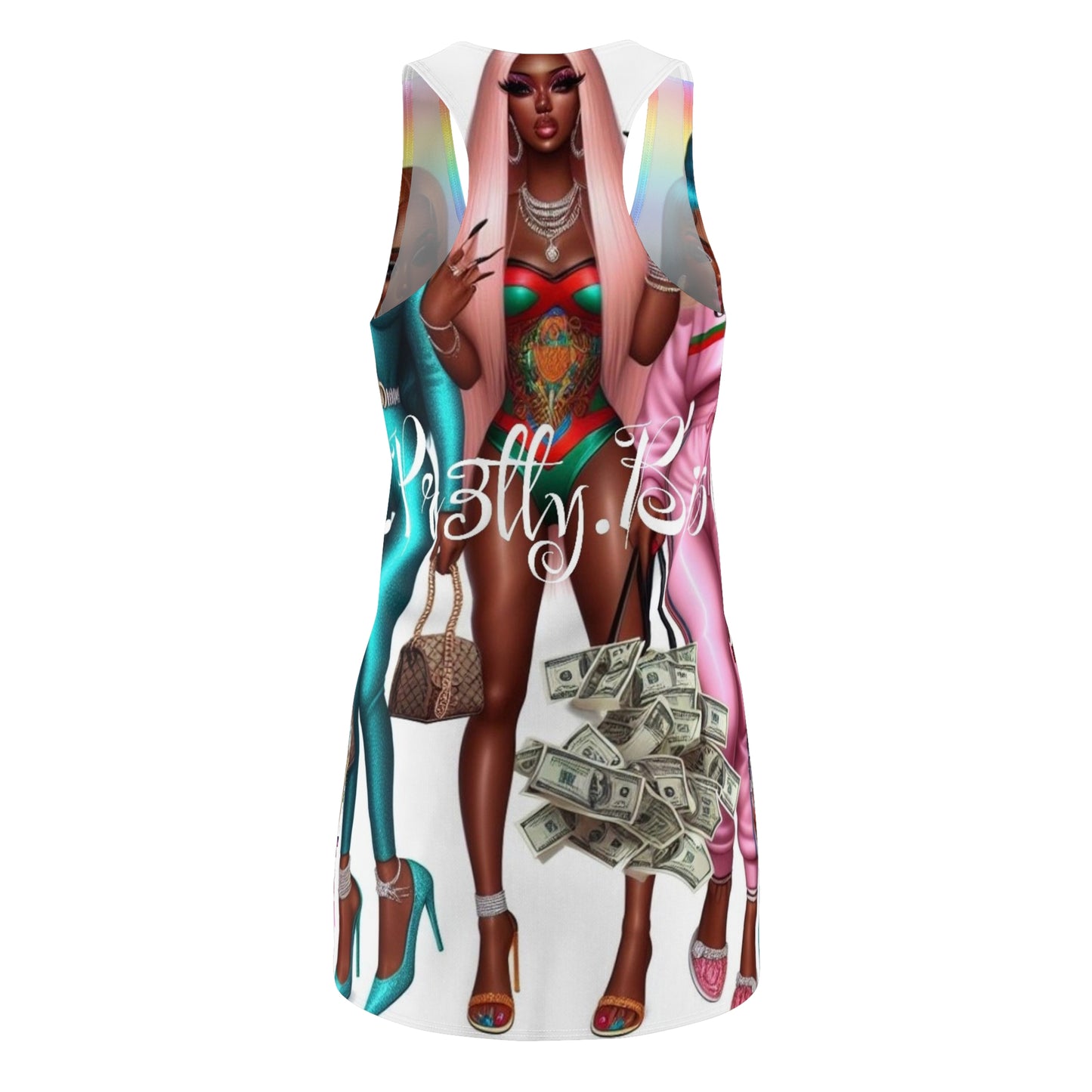 Women's Cut & Sew Racerback Dress (AOP)