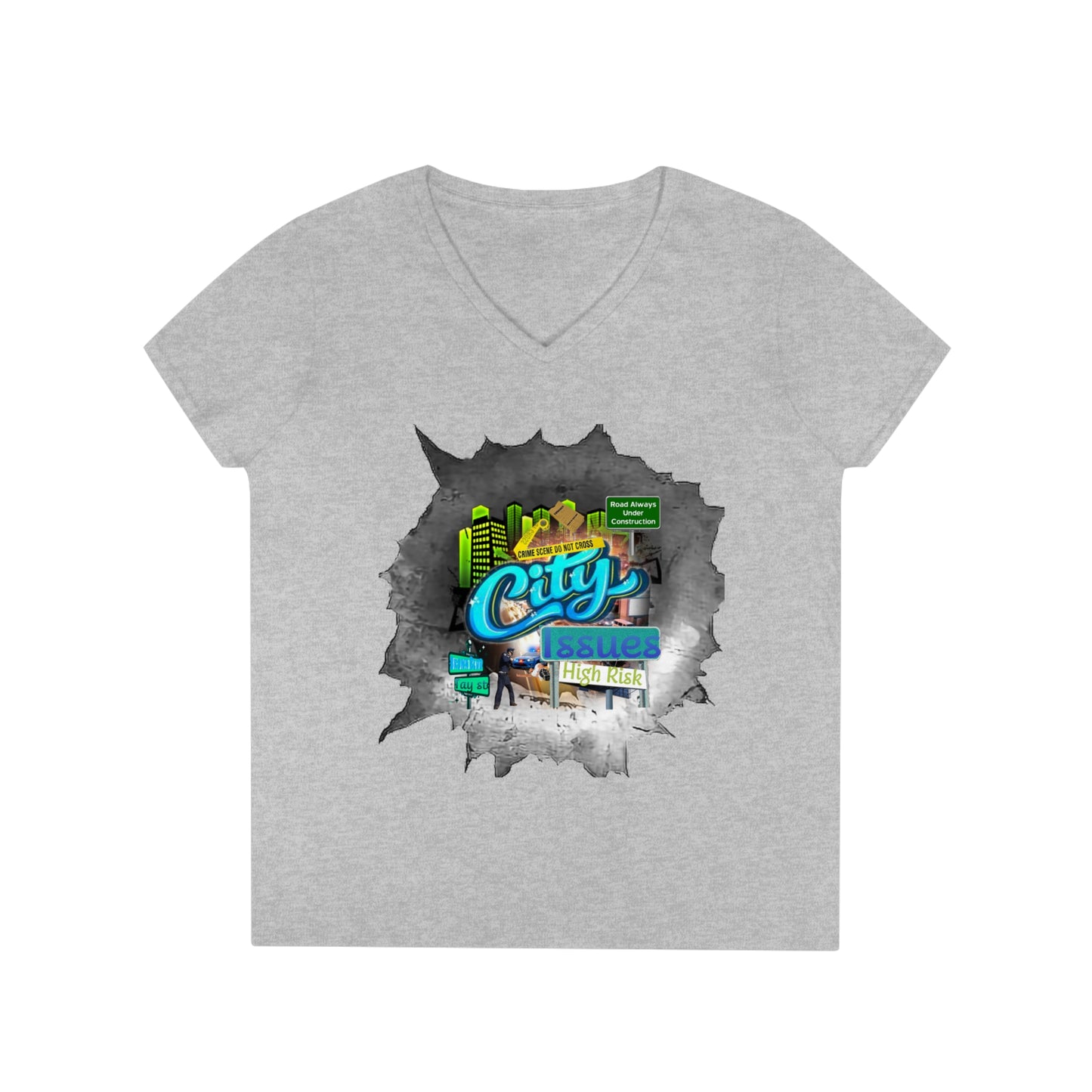 Ladies' V-Neck T-Shirt