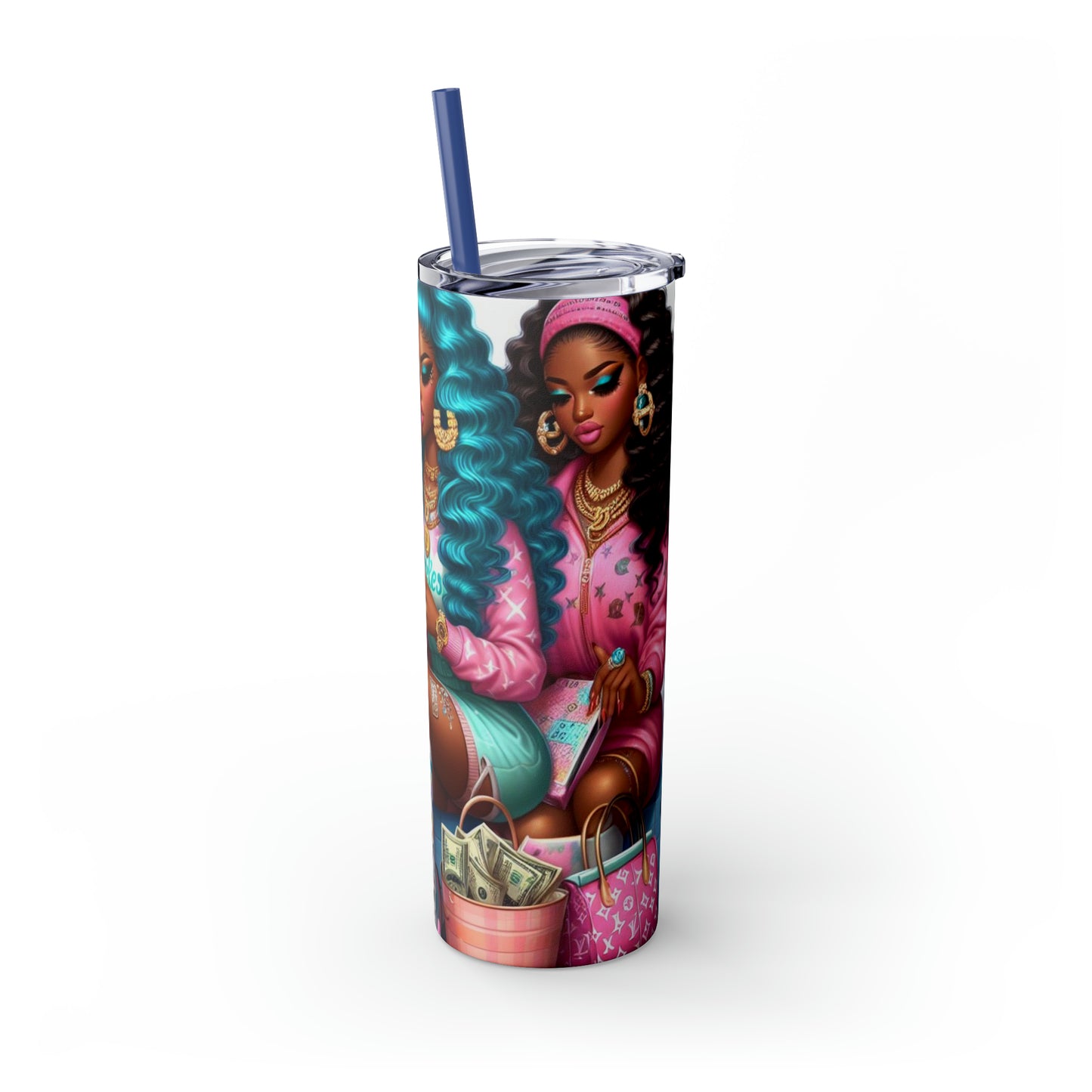 Skinny Tumbler with Straw, 20oz