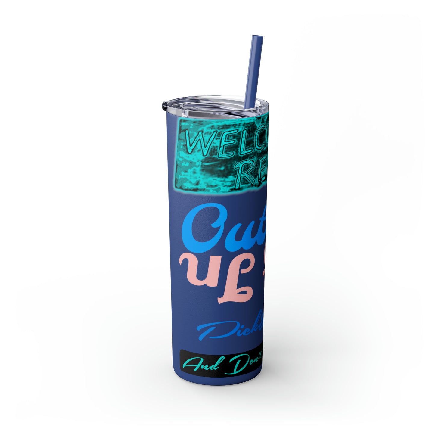Skinny Tumbler with Straw, 20oz
