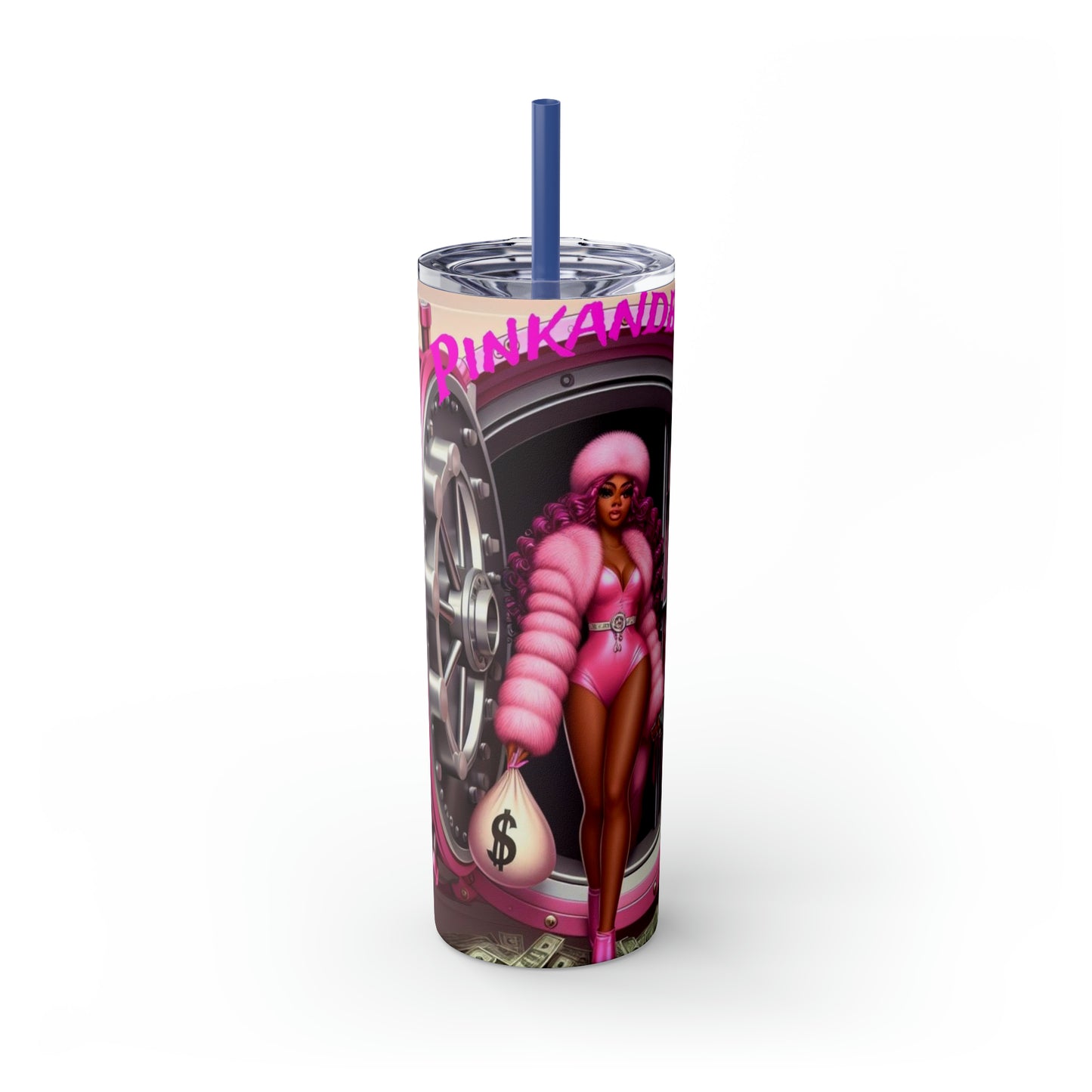 Skinny Tumbler with Straw, 20oz