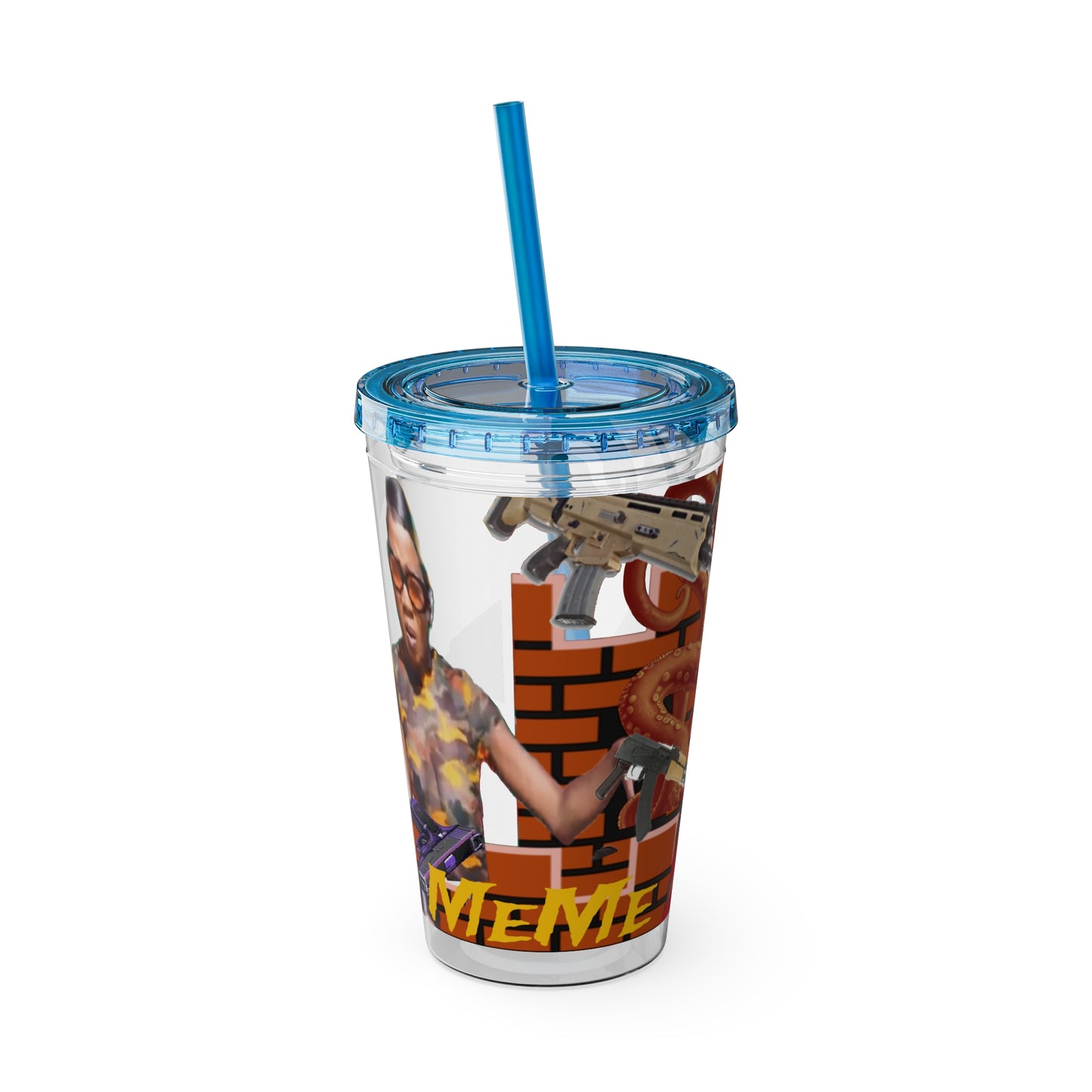 Sunsplash Tumbler with Straw, 16oz