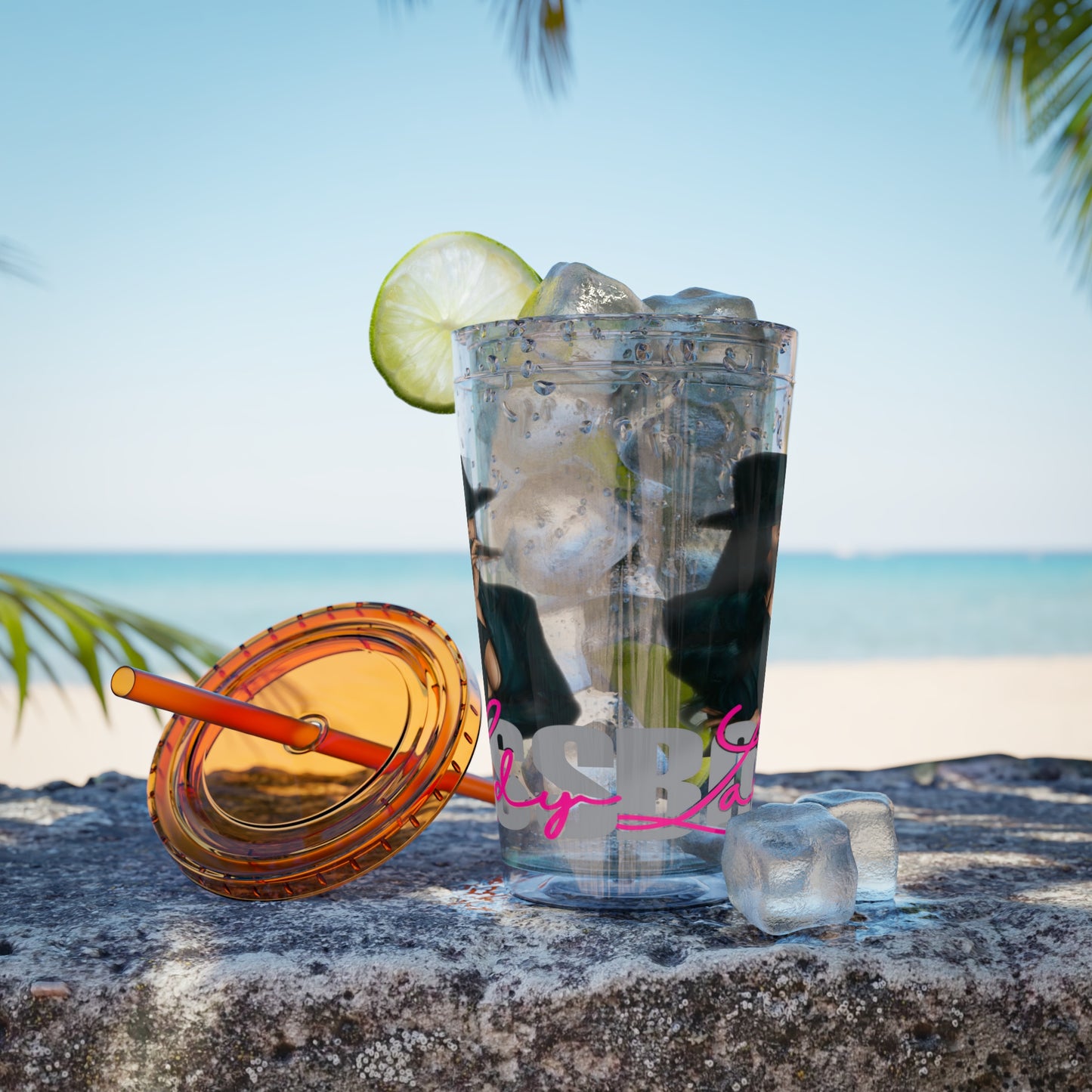 Sunsplash Tumbler with Straw, 16oz