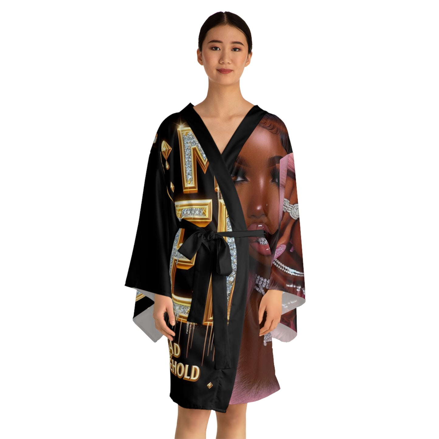Long Sleeve Kimono Robe (AOP)