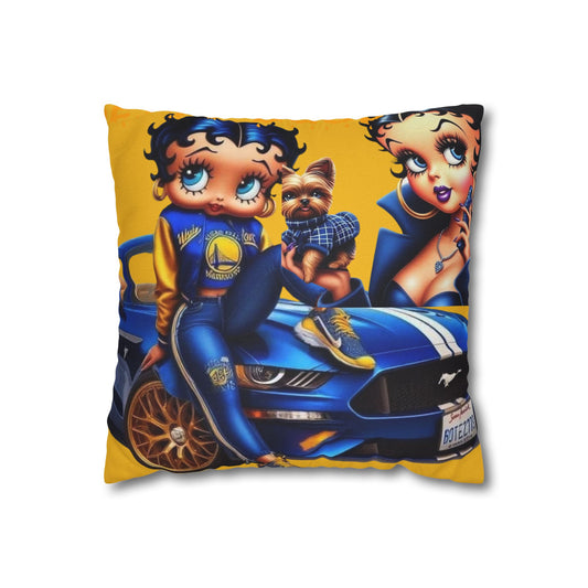 Spun Polyester Square Pillowcase