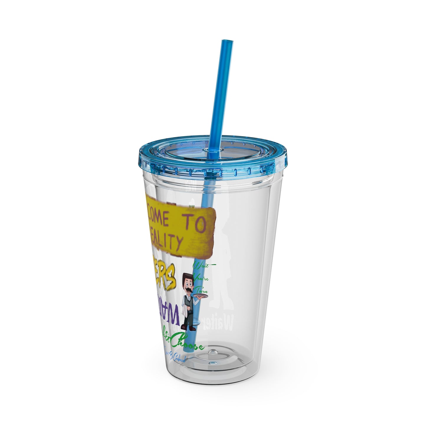 Sunsplash Tumbler with Straw, 16oz