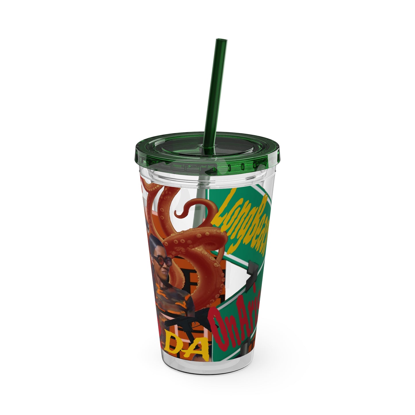 Sunsplash Tumbler with Straw, 16oz