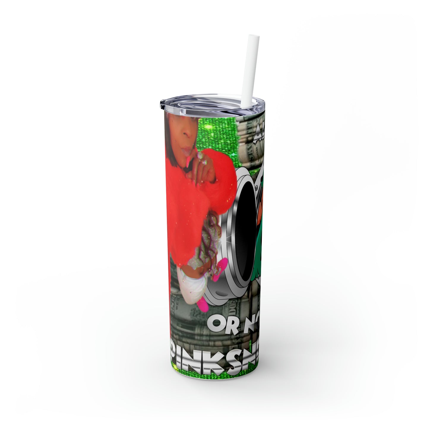 Skinny Tumbler with Straw, 20oz