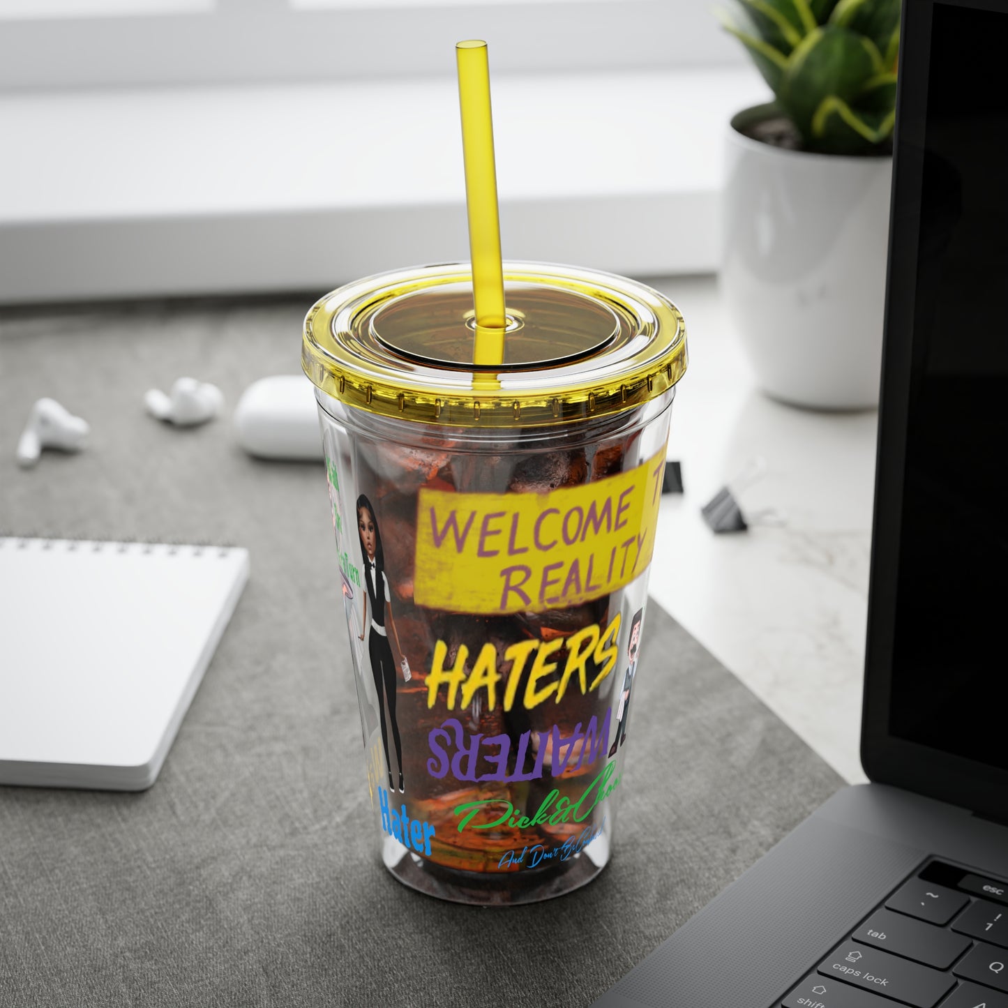 Sunsplash Tumbler with Straw, 16oz