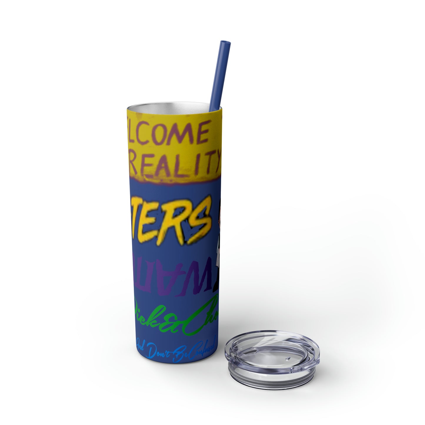Skinny Tumbler with Straw, 20oz