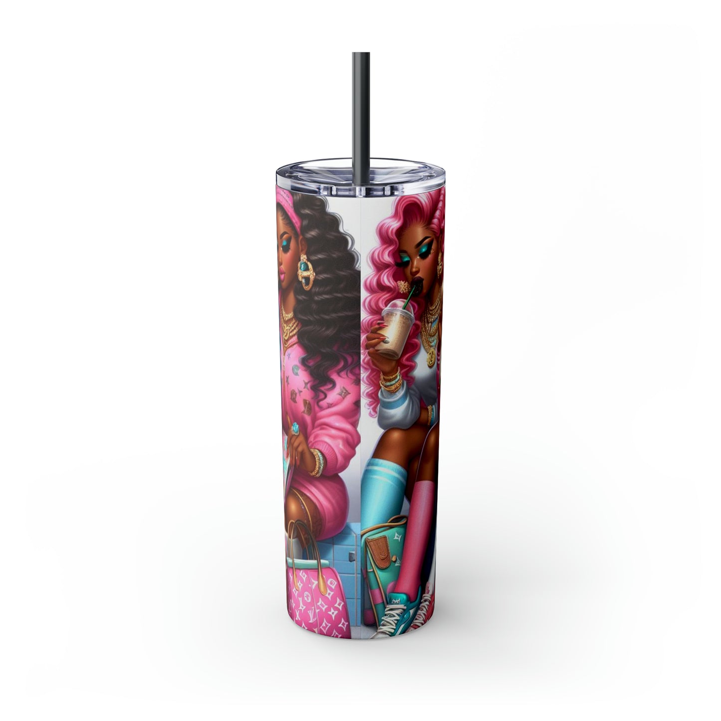Skinny Tumbler with Straw, 20oz