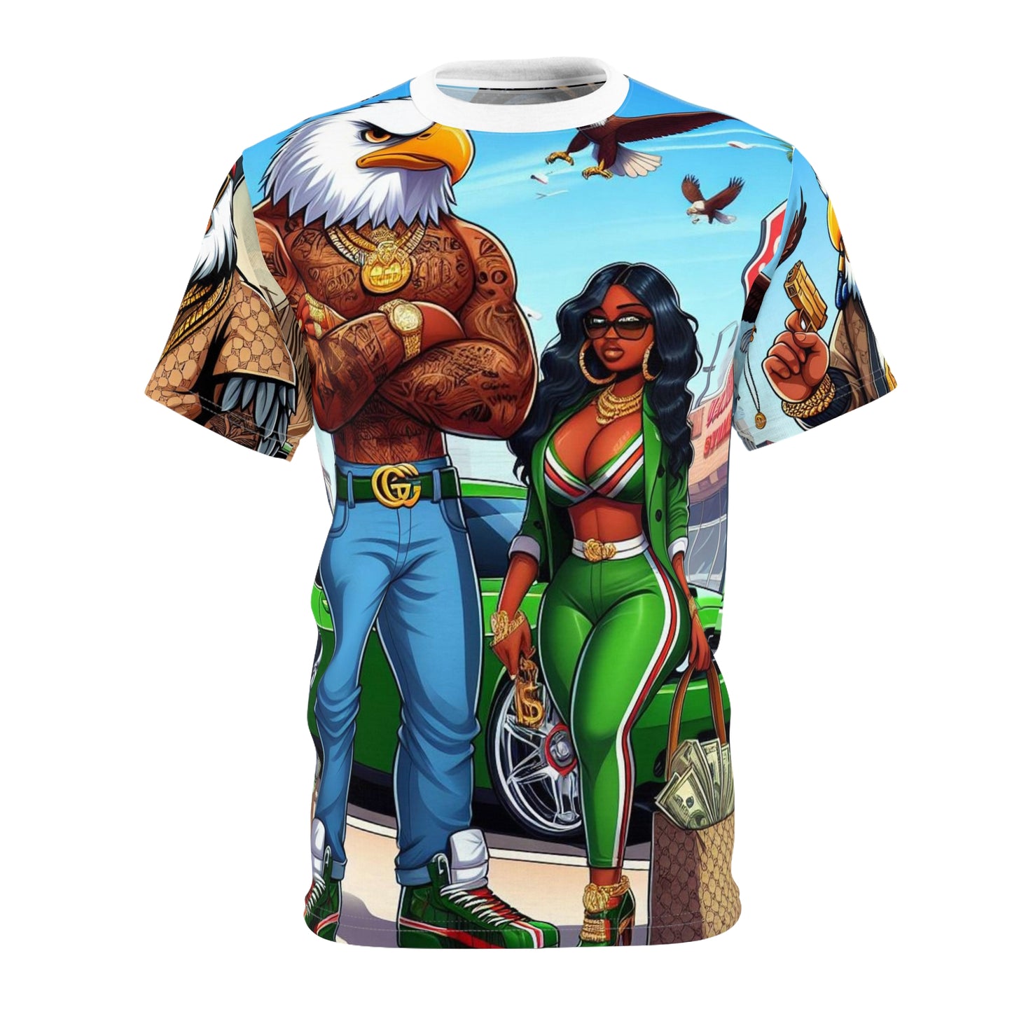 Unisex Cut & Sew Tee (AOP)