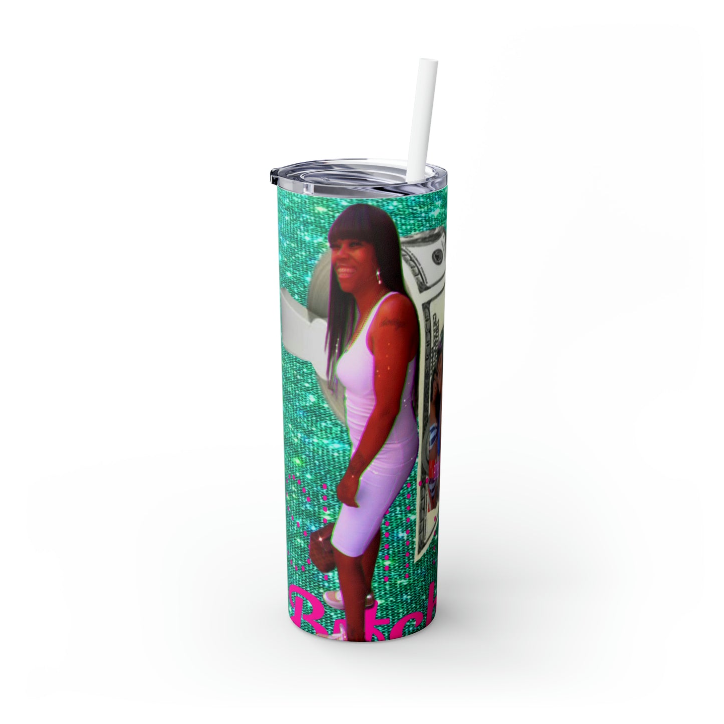 Skinny Tumbler with Straw, 20oz