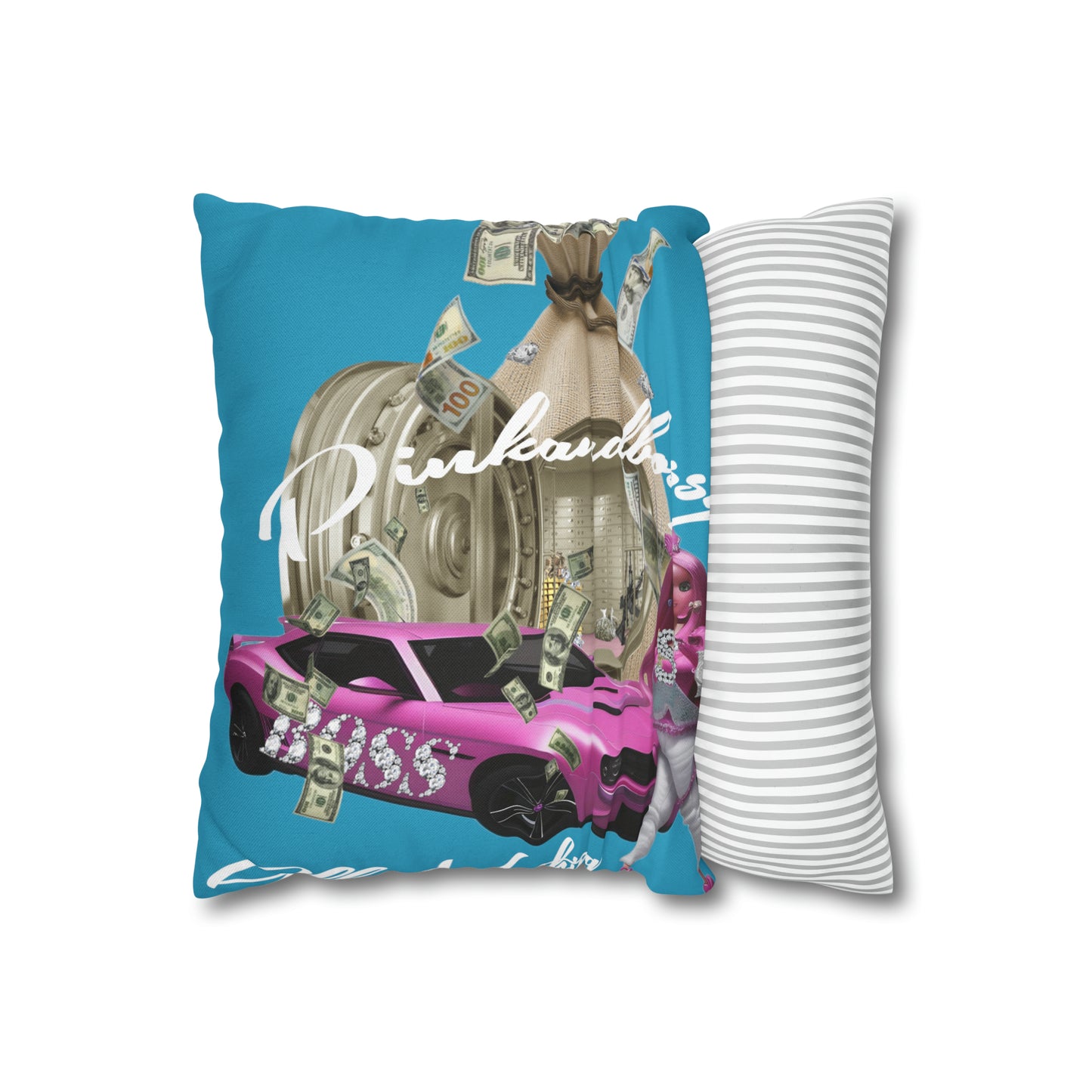 Spun Polyester Square Pillow Case