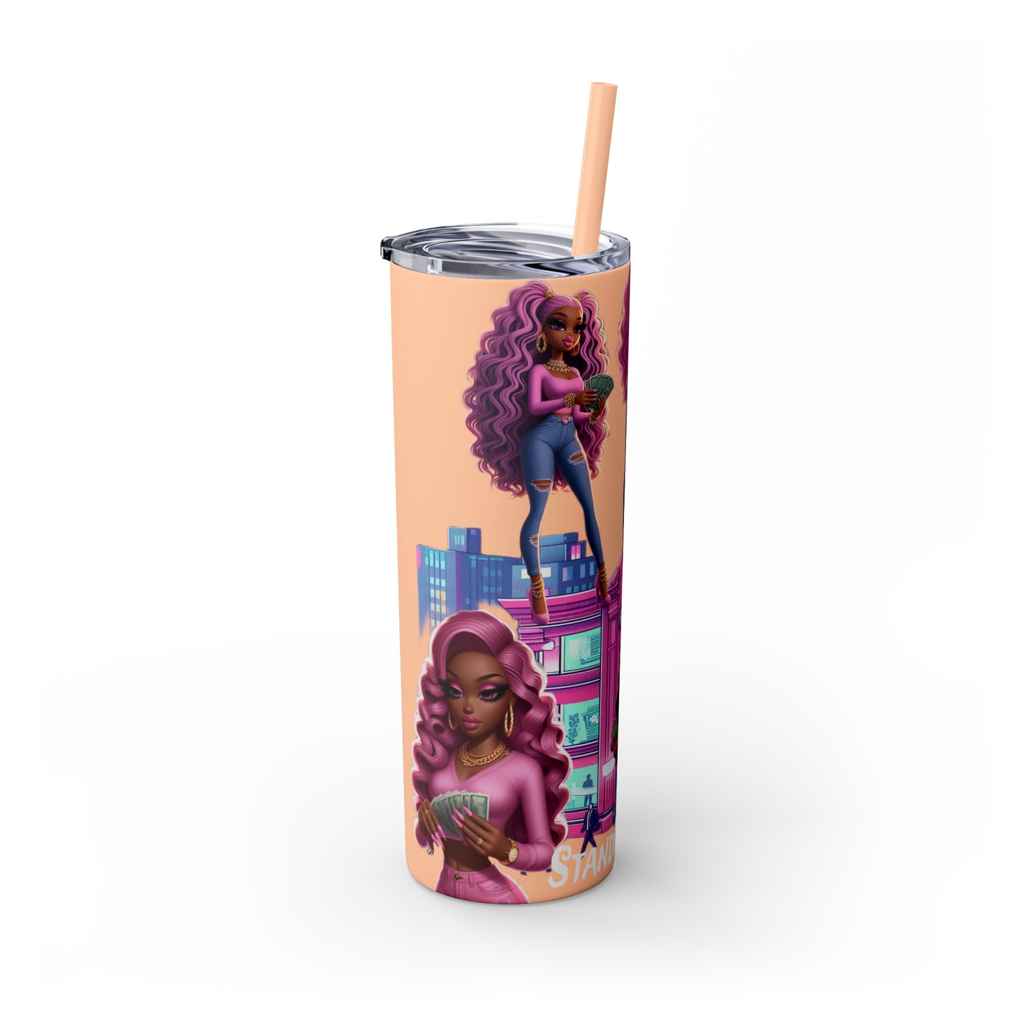 Skinny Tumbler with Straw, 20oz