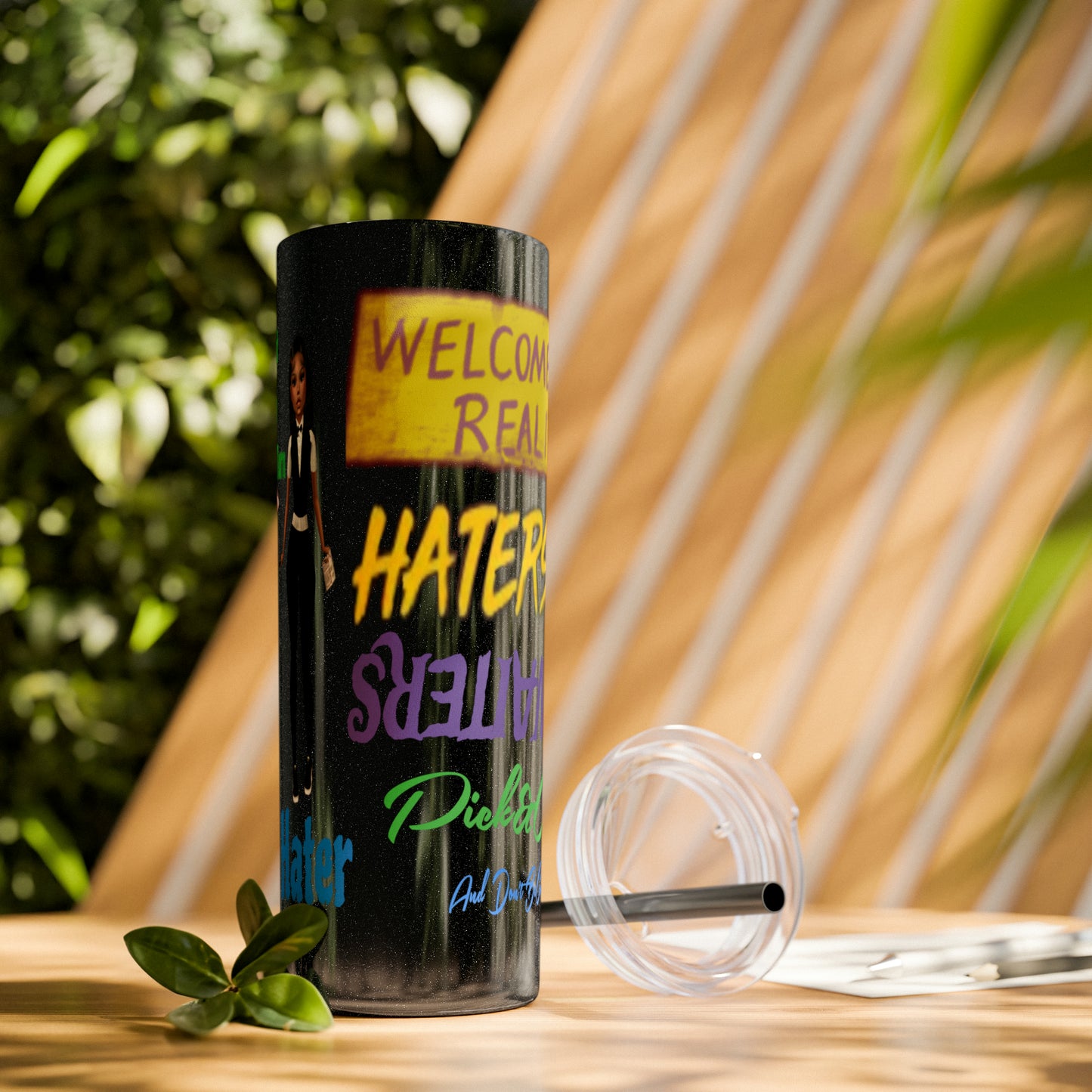 Skinny Tumbler with Straw, 20oz