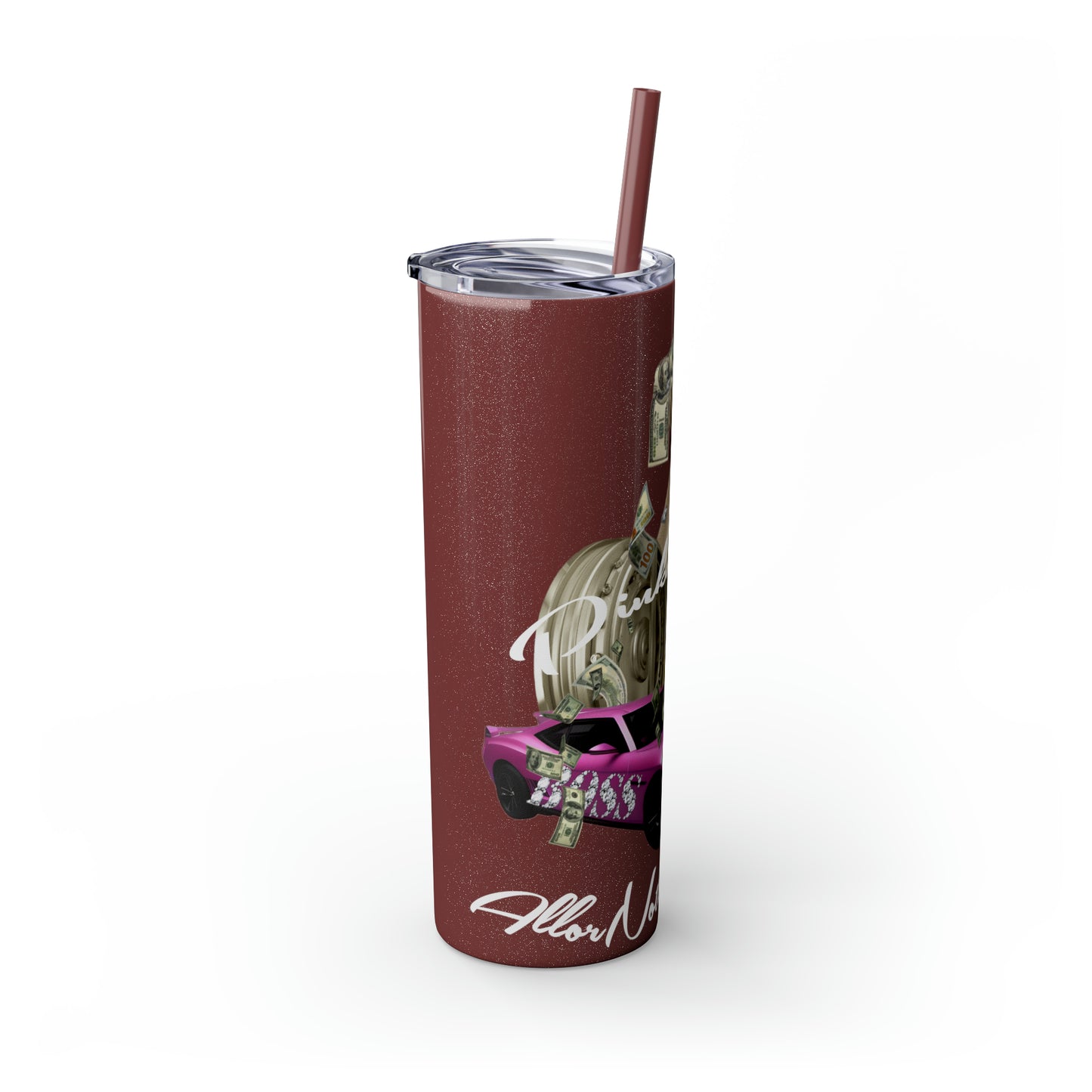 Skinny Tumbler with Straw, 20oz