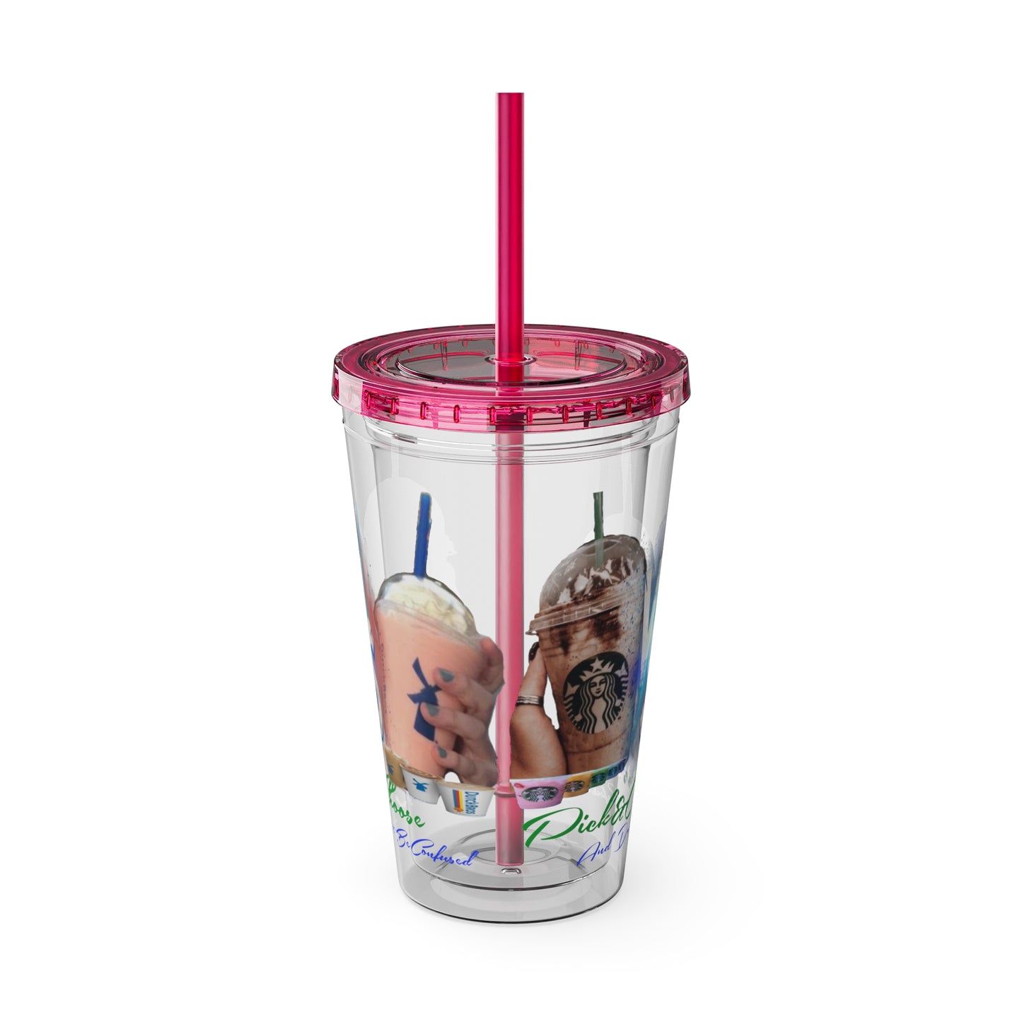 Sunsplash Tumbler with Straw, 16oz