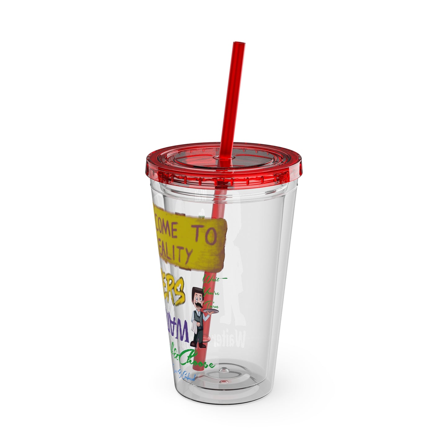 Sunsplash Tumbler with Straw, 16oz