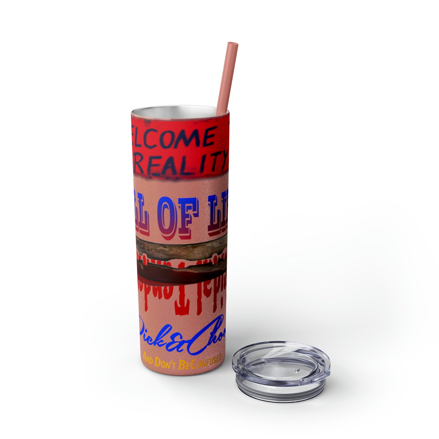 Skinny Tumbler with Straw, 20oz