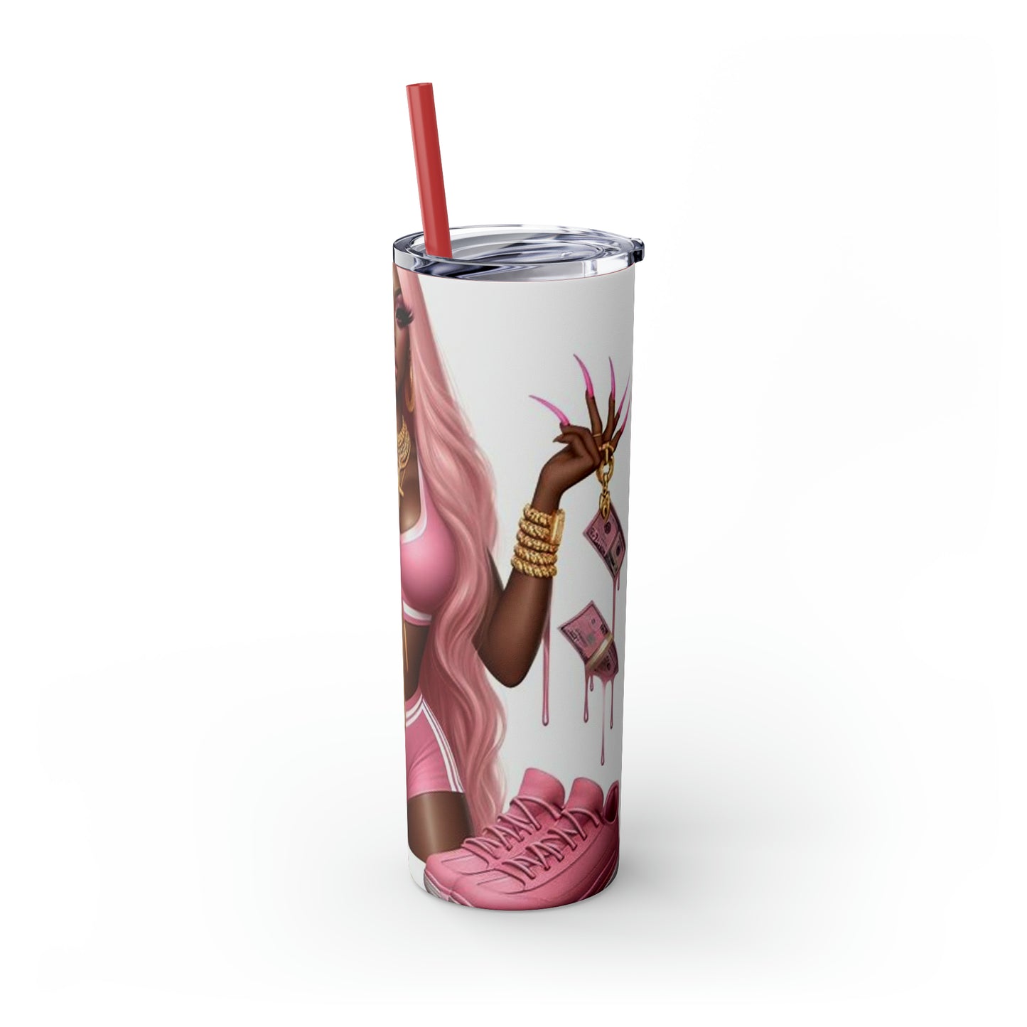 Skinny Tumbler with Straw, 20oz