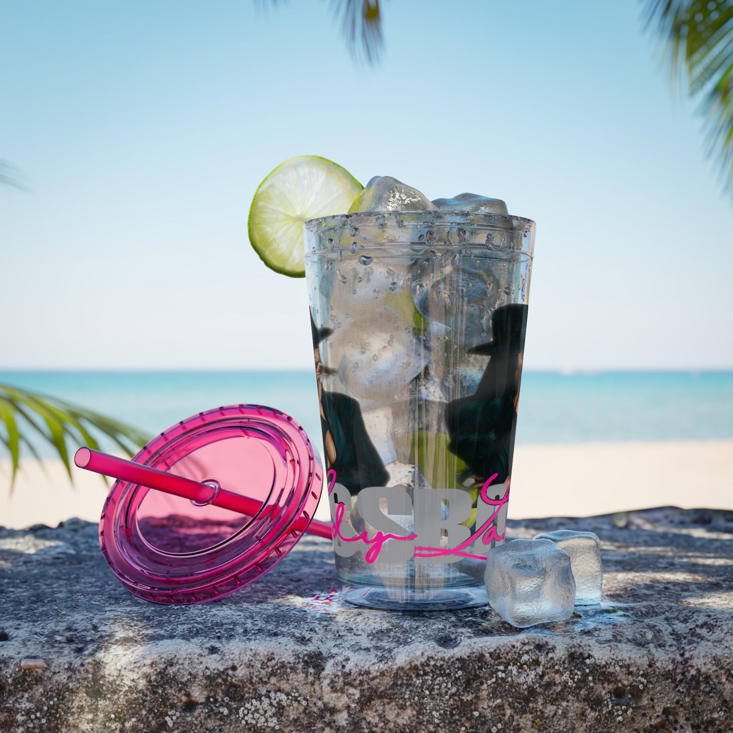 Sunsplash Tumbler with Straw, 16oz