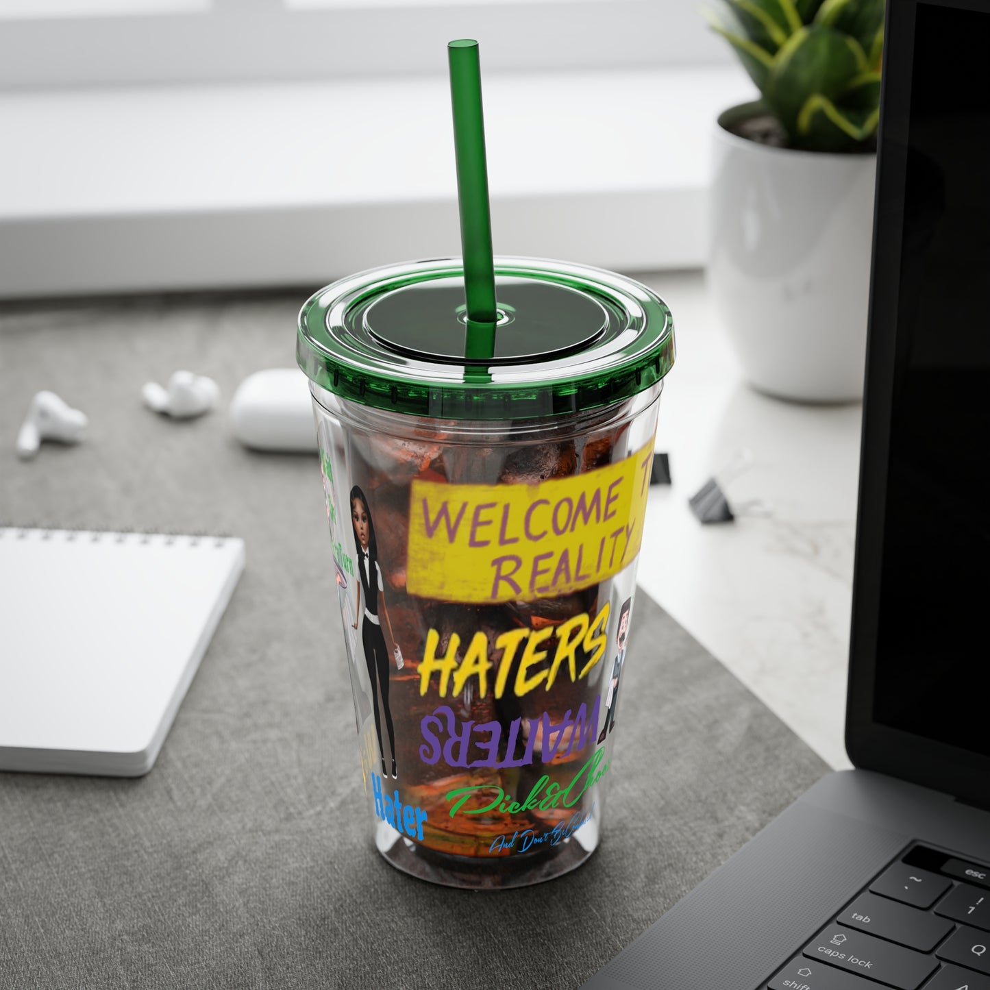 Sunsplash Tumbler with Straw, 16oz