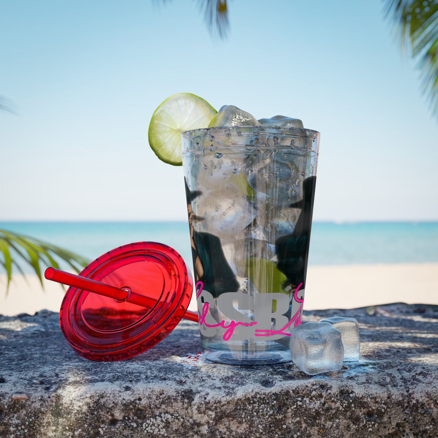 Sunsplash Tumbler with Straw, 16oz