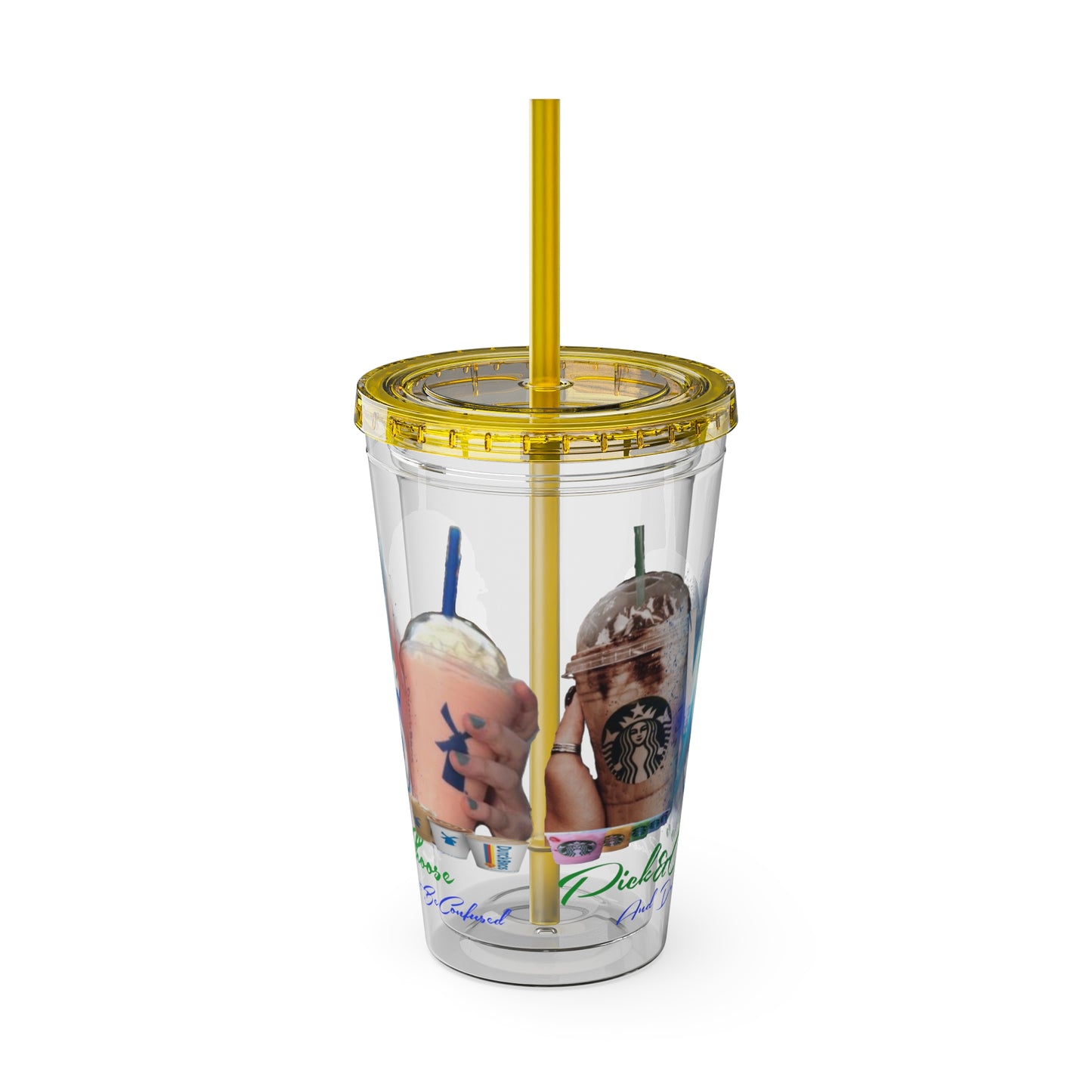 Sunsplash Tumbler with Straw, 16oz