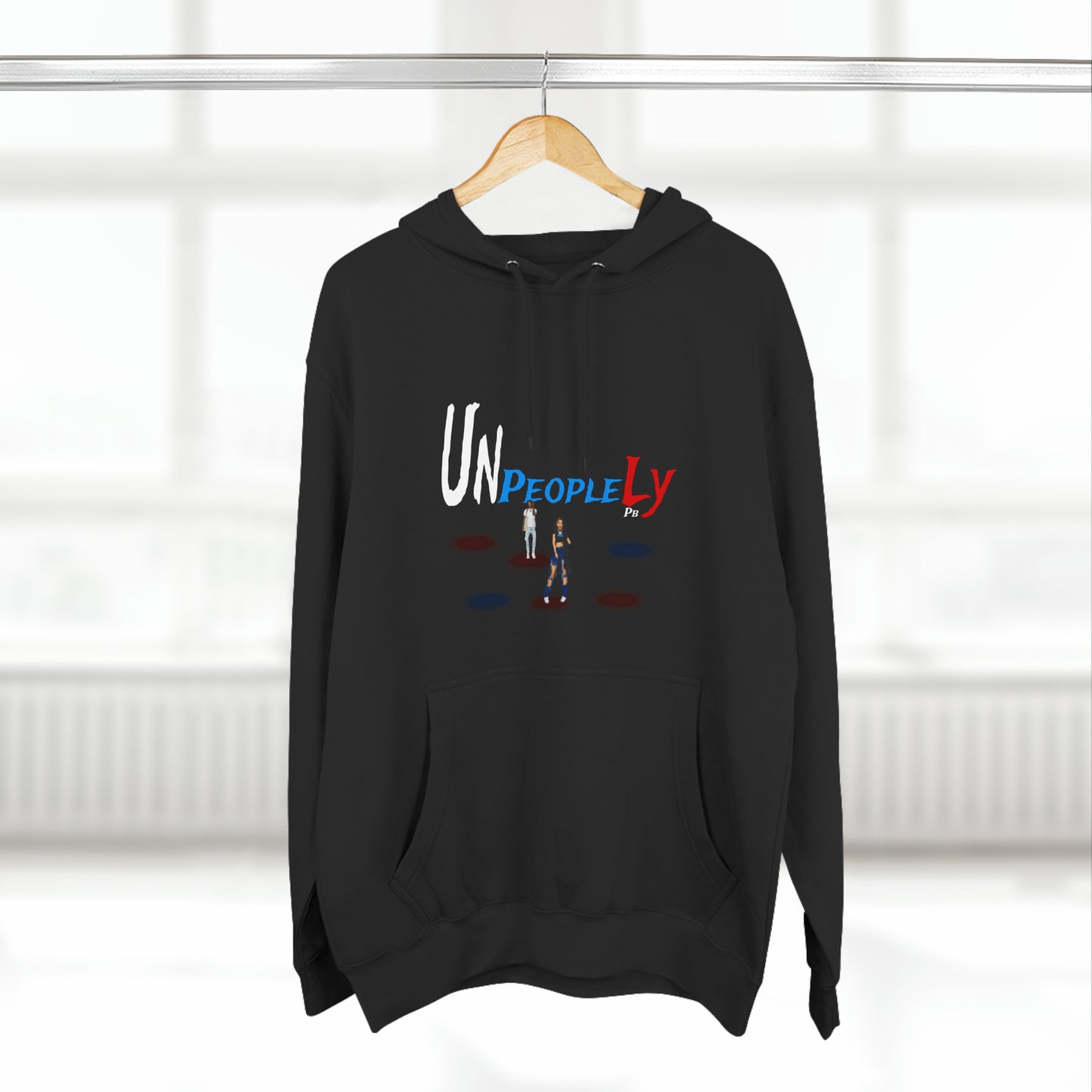 Three-Panel Fleece Hoodie