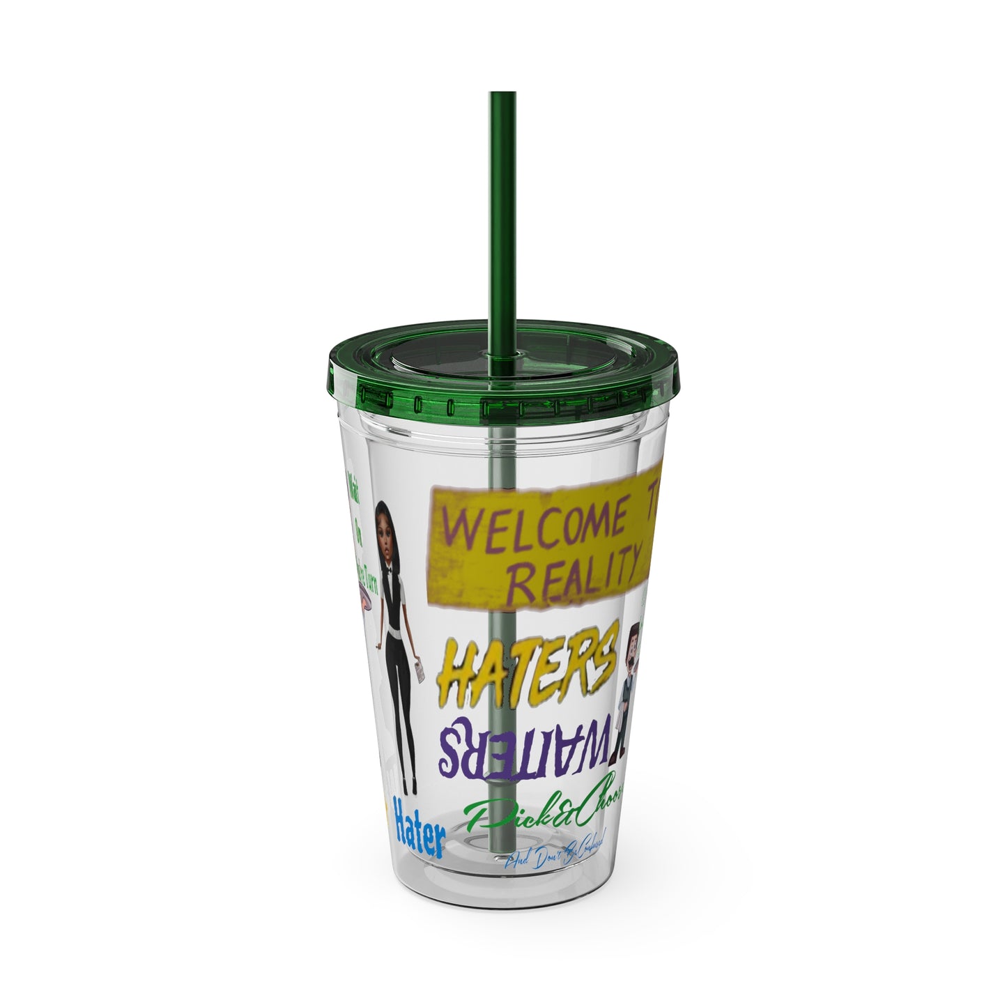 Sunsplash Tumbler with Straw, 16oz