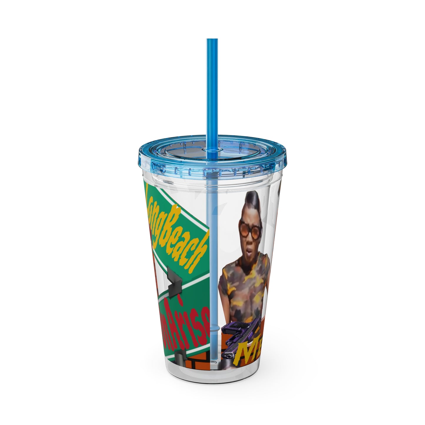 Sunsplash Tumbler with Straw, 16oz