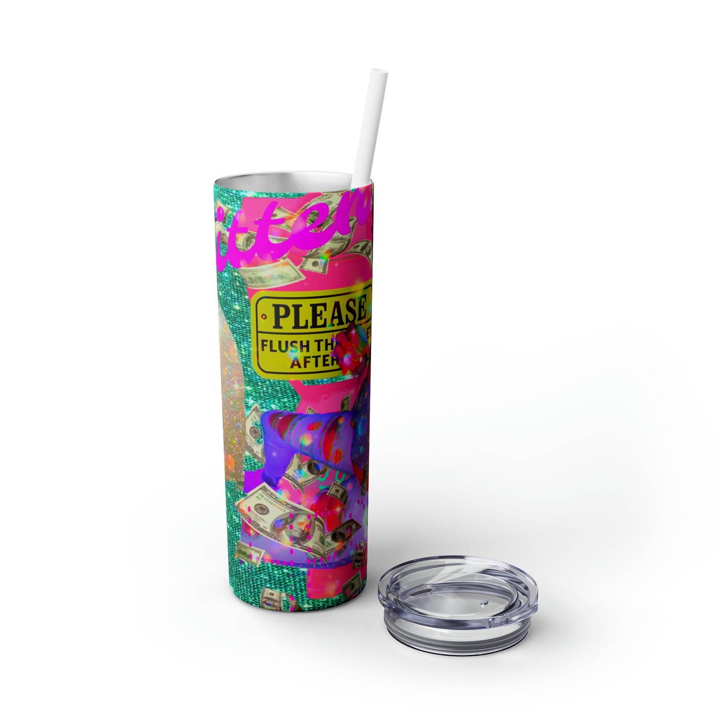 Skinny Tumbler with Straw, 20oz